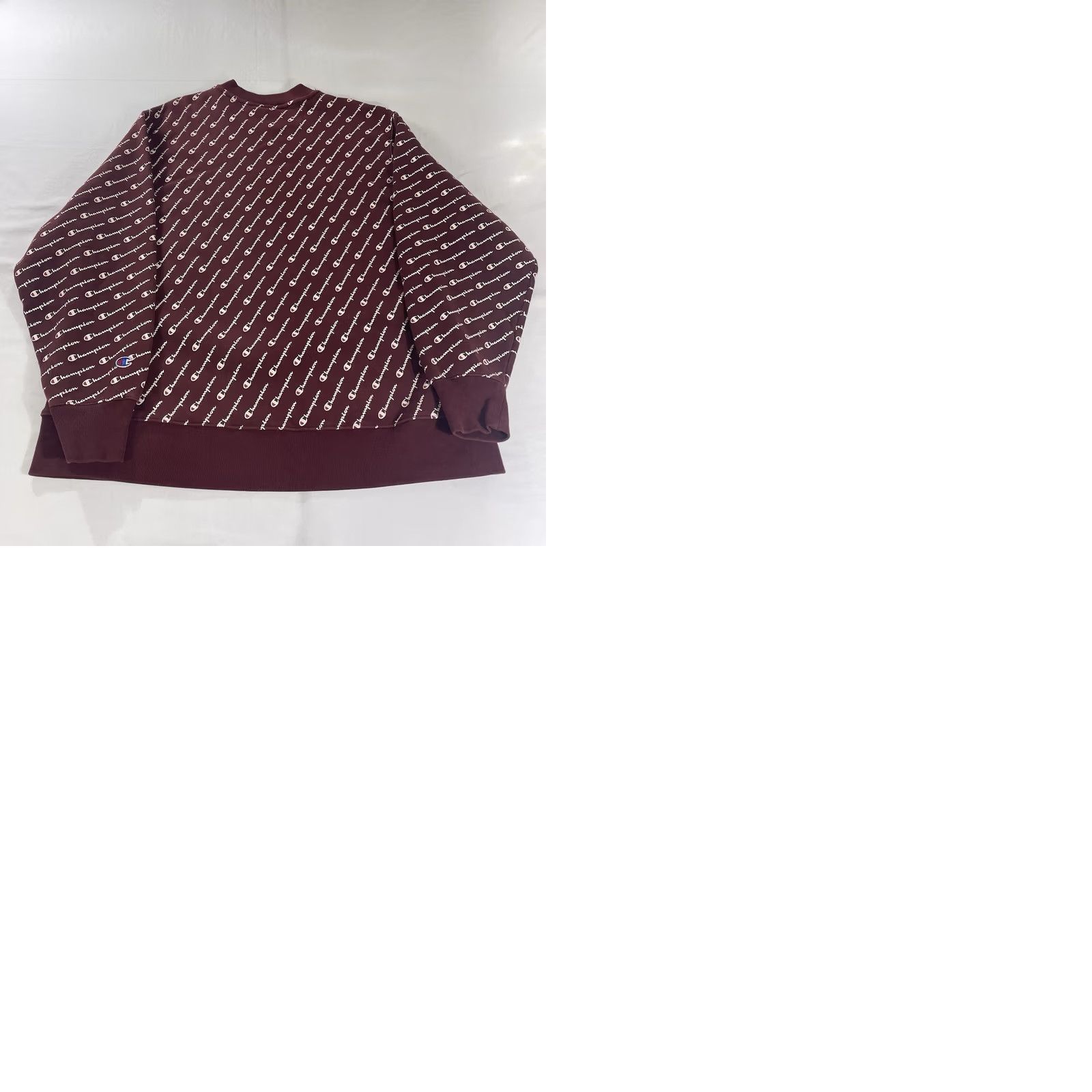 Champion VINTAGE Champion 2XL Crewneck Sweatshirt Reverse Weave AOP Spell Out Logo Maroon Red Decade 1980s Mens Size US XXL / EU 58 / 5 - 10 Thumbnail