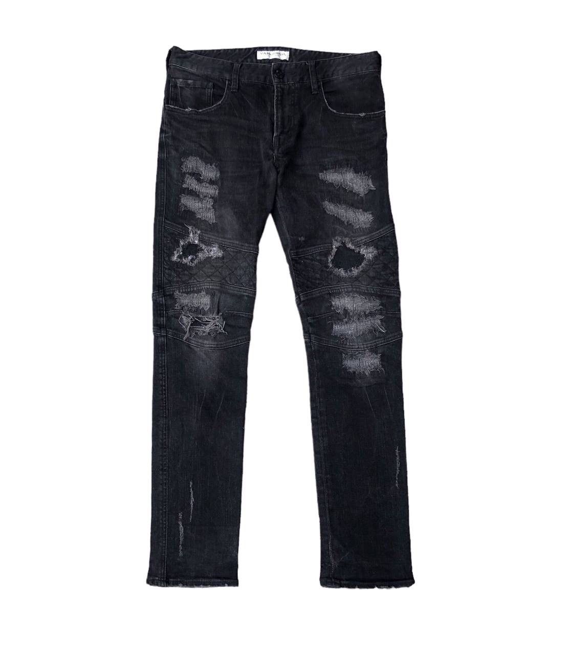 Vanquish Vanquish Distress Ripped Jeans Punk Denim Size US 30 / EU 46 - 1 Thumbnail