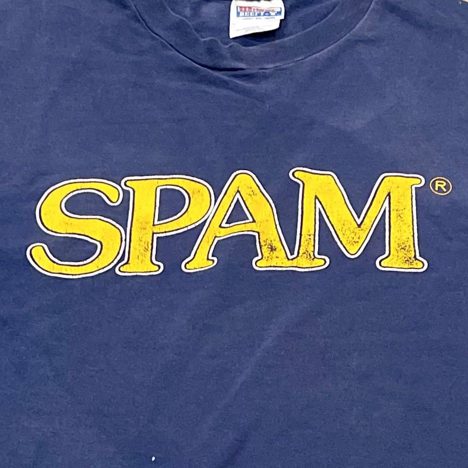 Vintage VINTAGE SINGLE STITCH SPAM TEE! Size US XL / EU 56 / 4 - 1 Thumbnail