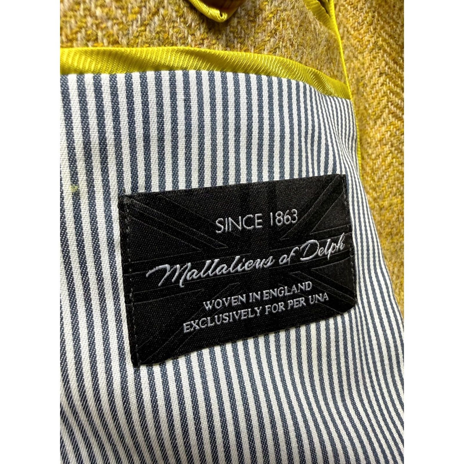 Vintage Per Una Wool Blazer Jacket Womens size 10 Yellow Lime Blazer, 10, Yellow, Womens, Per Una, Blazer, Wool, Tuxedo, Modern, Adult Women, 10, Lime, Yellow Size L / US 10 / IT 46 - 5 Thumbnail
