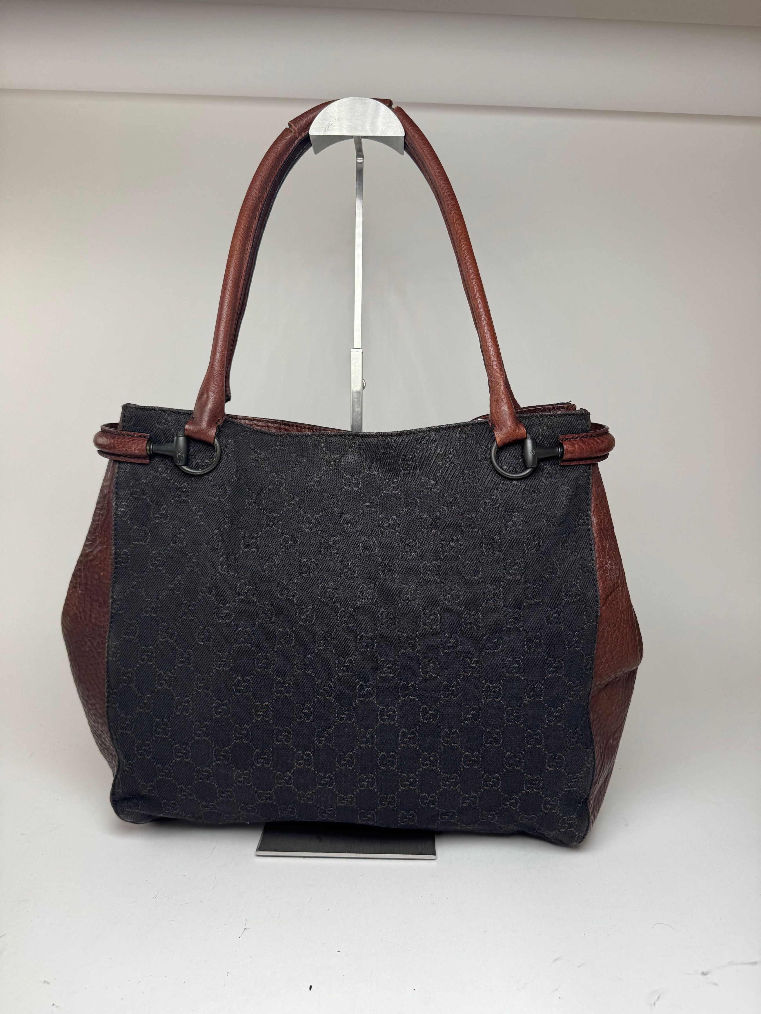 Gucci Vintage Monogramm Bah Black Brown Size ONE SIZE - 1 Thumbnail