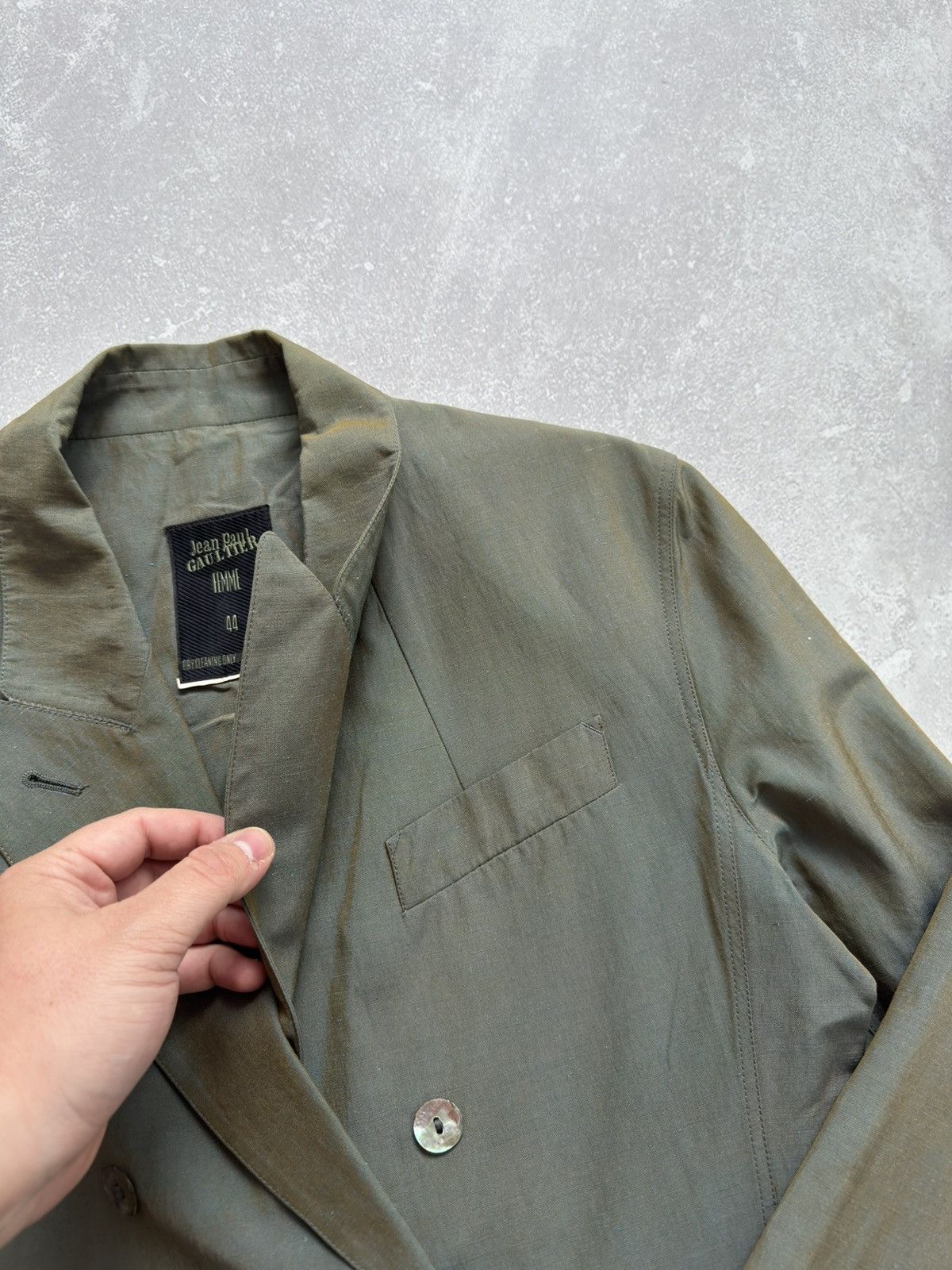 Jean Paul Gaultier Jean Paul Gaultier Blazer Jacket Double Breasted Satin Sheen Size M / US 6-8 / IT 42-44 - 8 Thumbnail