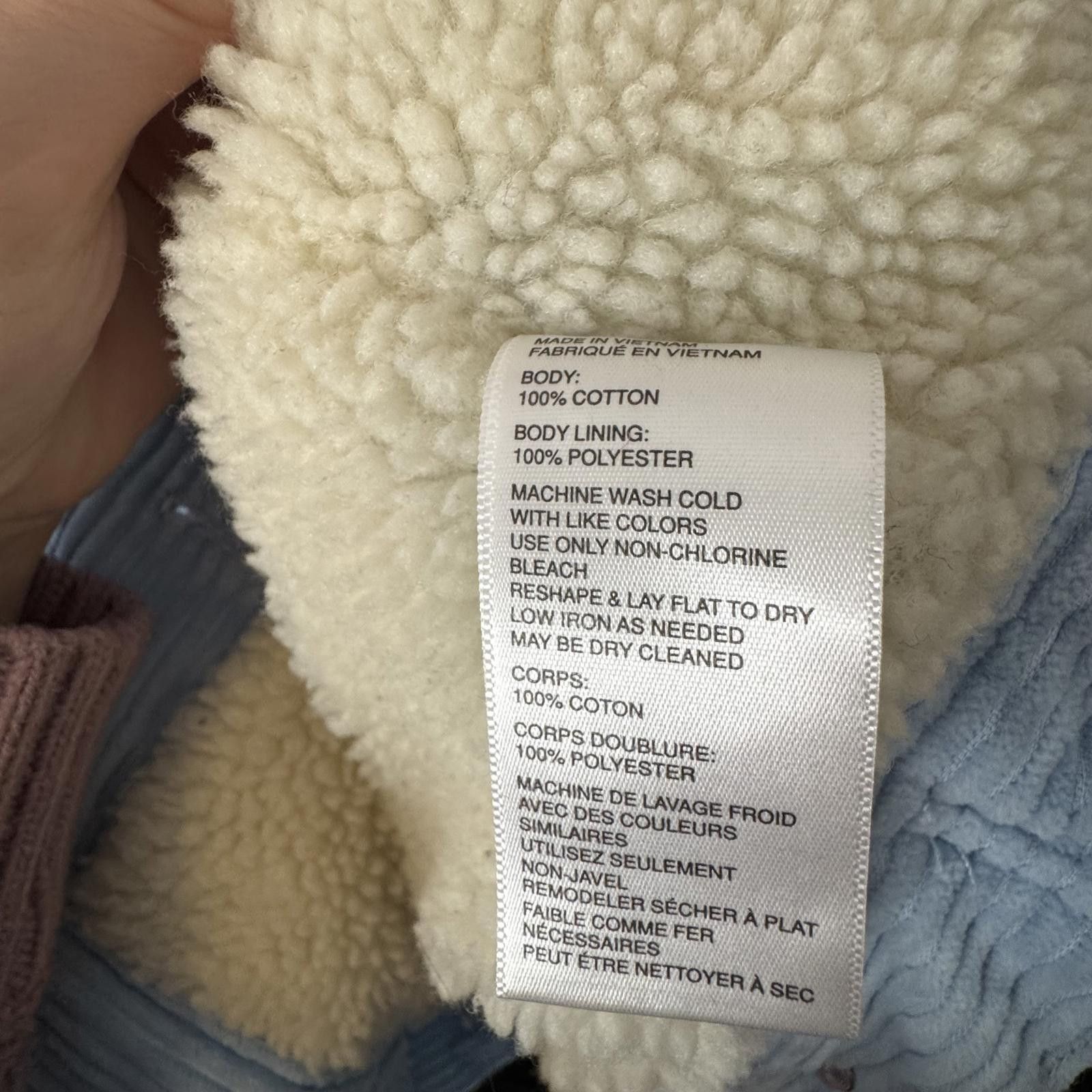 Other BDG Urban Outfitters-Large- Light Blue Corduroy Sherpa Size ONE SIZE - 4 Thumbnail