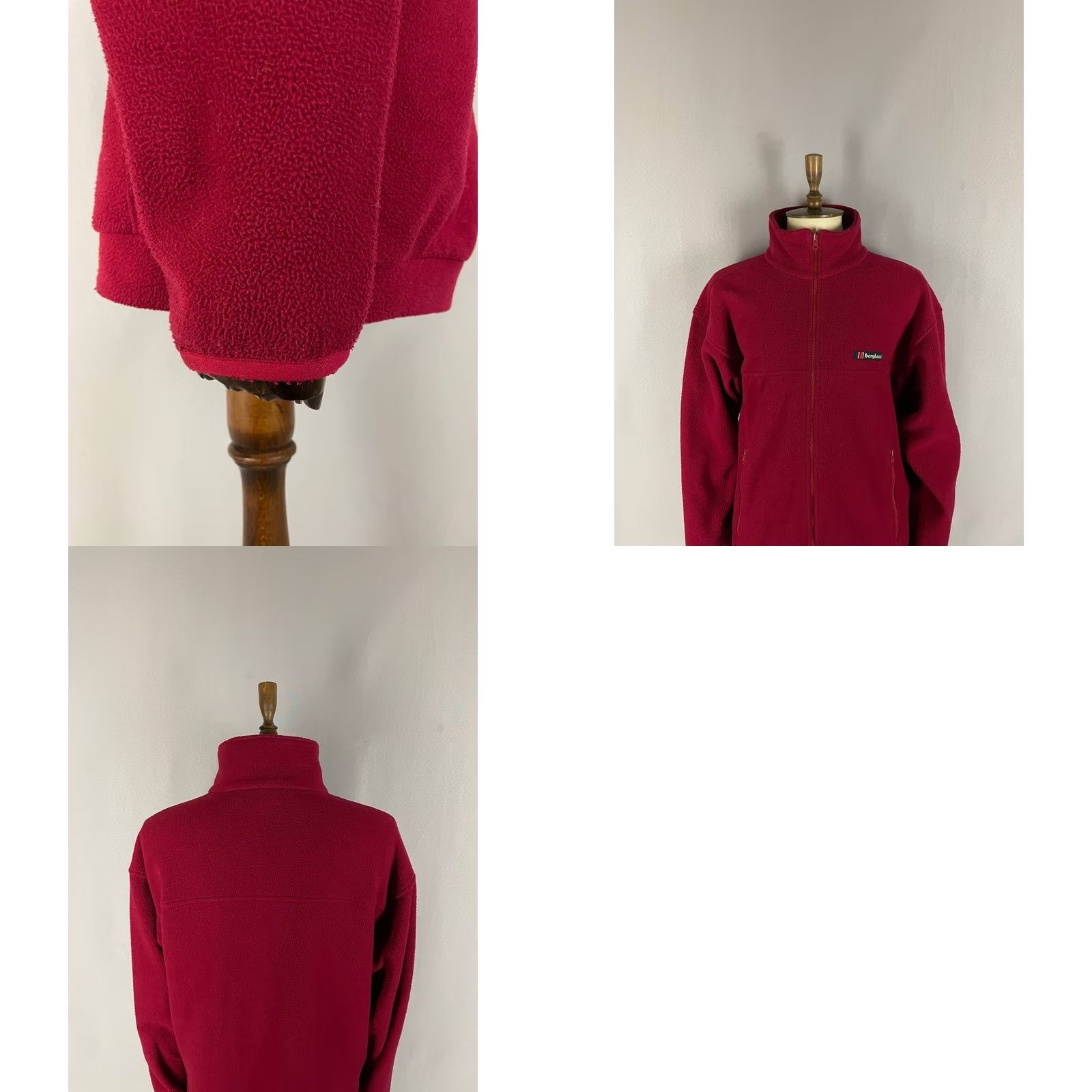 Berghaus Berghaus Sweatshirt Mens Size L Red Polyester Long Sleeve Full-Zip Fleece Size US L / EU 52-54 / 3 - 8 Thumbnail