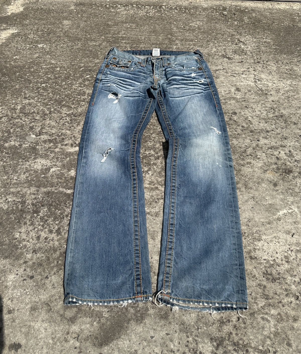 True Religion Y2K vintage true religion jeans denim Streetwear casual hype Size US 31 - 5 Thumbnail