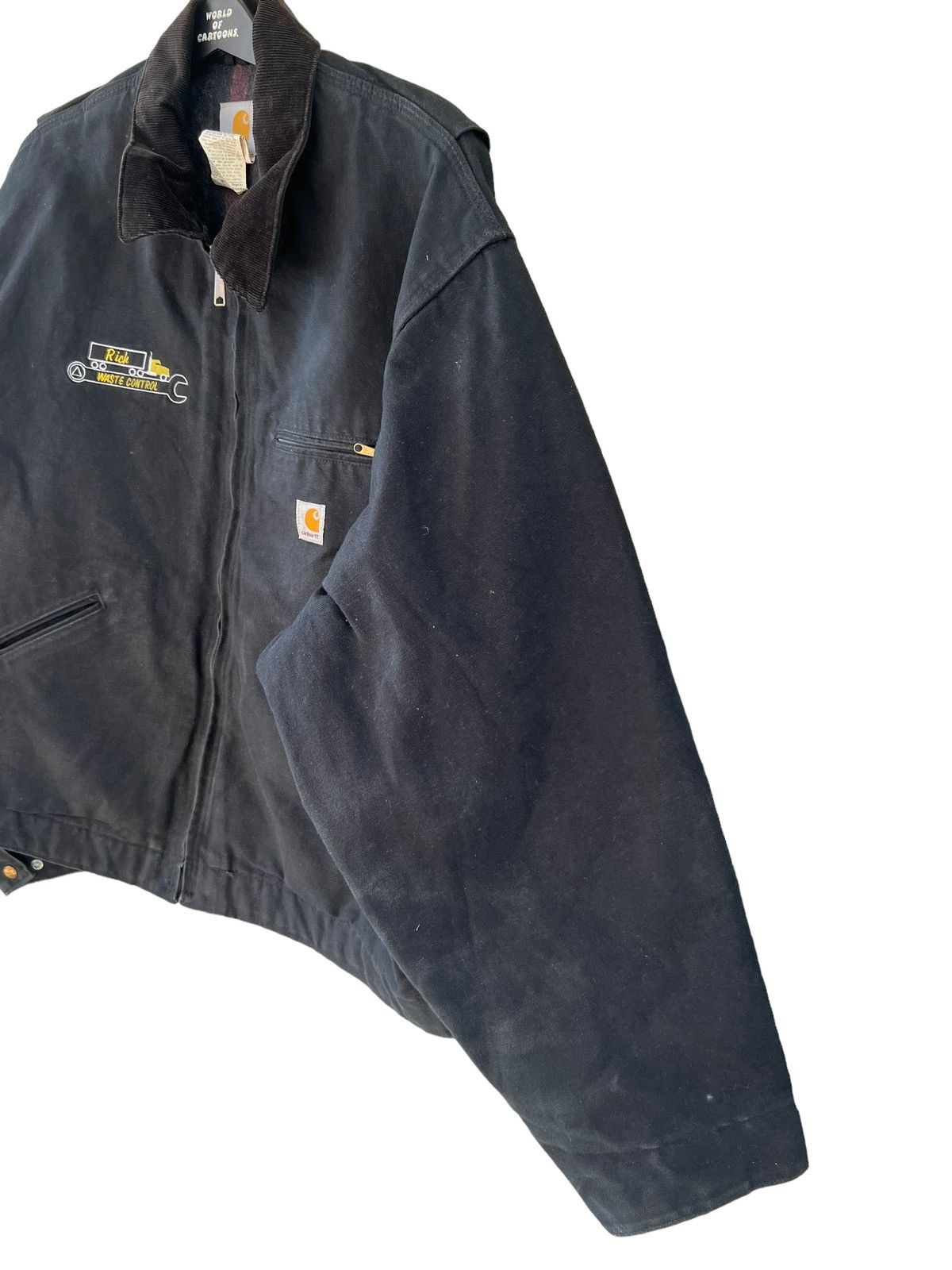 Carhartt Vintage 90s Carhartt Detroit Dusty Black Denim Jacket XXL Size US XXL / EU 58 / 5 - 11 Thumbnail