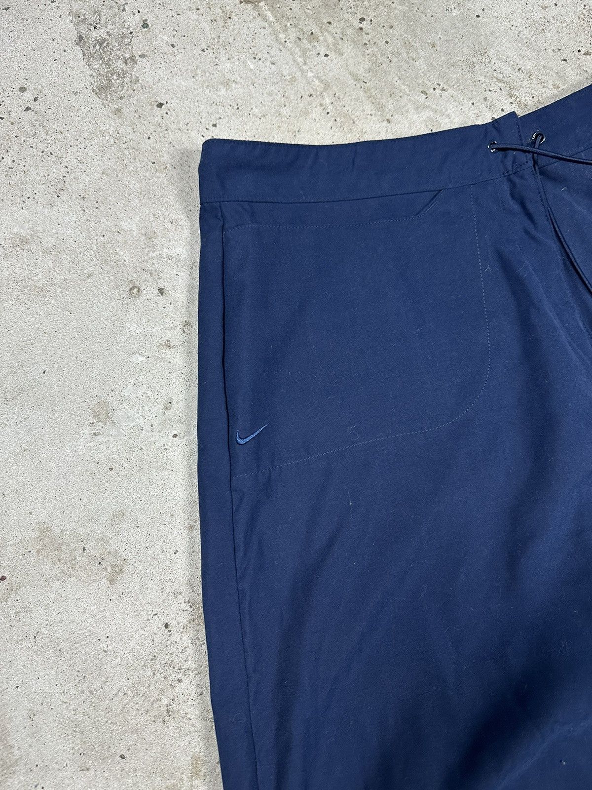 Vintage Y2K Nike Baggy Track Pants Navy Swoosh