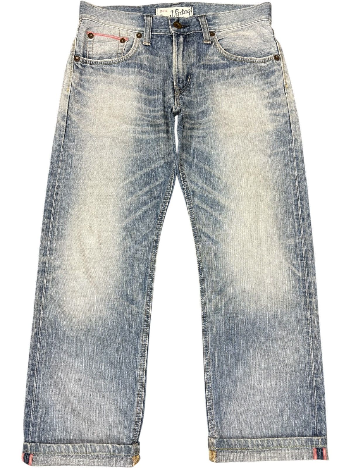 Vintage Edwin 503V Faded Wash Selvedge Baggy Jeans