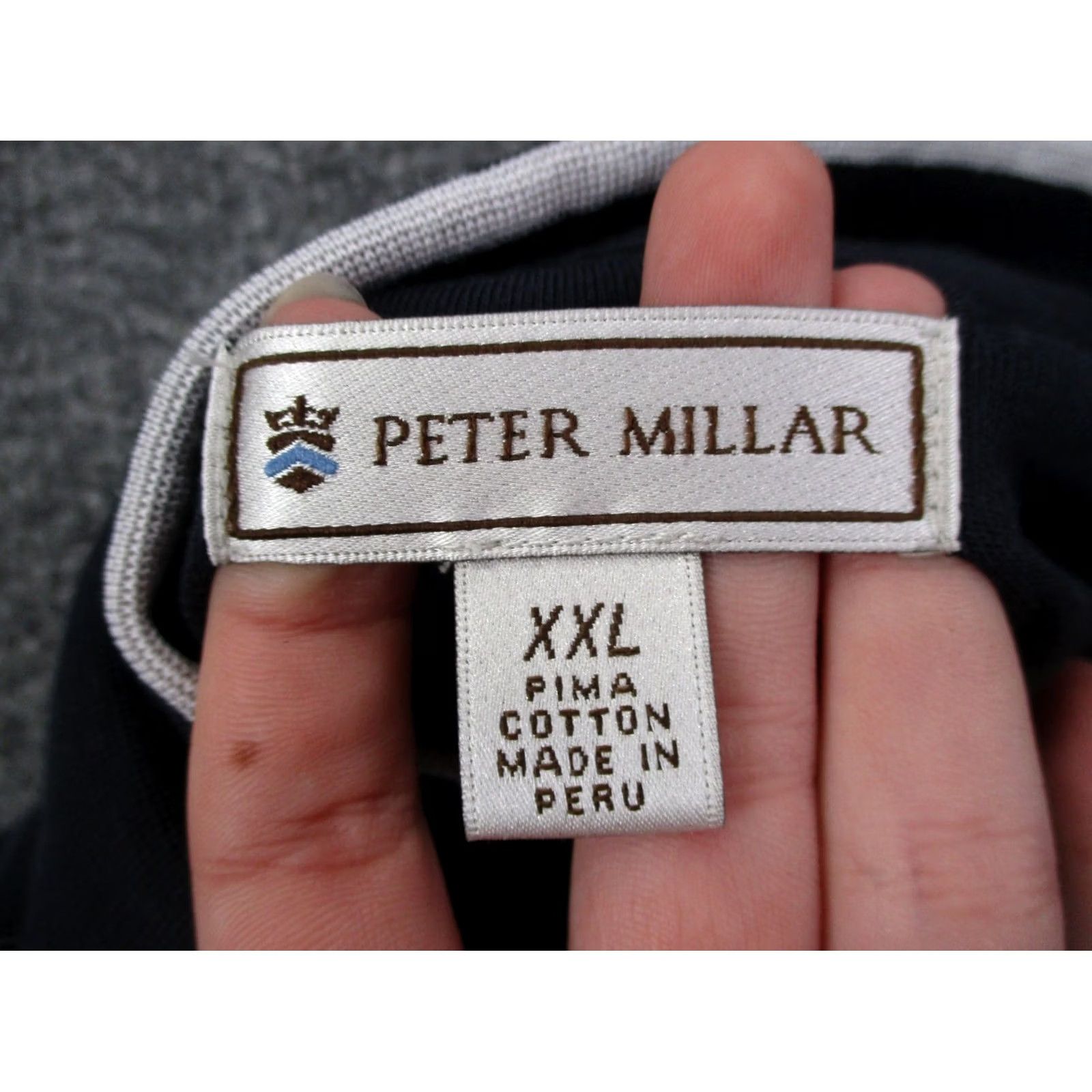 Peter Millar Peter Millar Jacket Mens 2XL Gray Performance Golf Stretch Pullover Pima Cotton Jacket Size US XXL / EU 58 / 5 - 6 Thumbnail