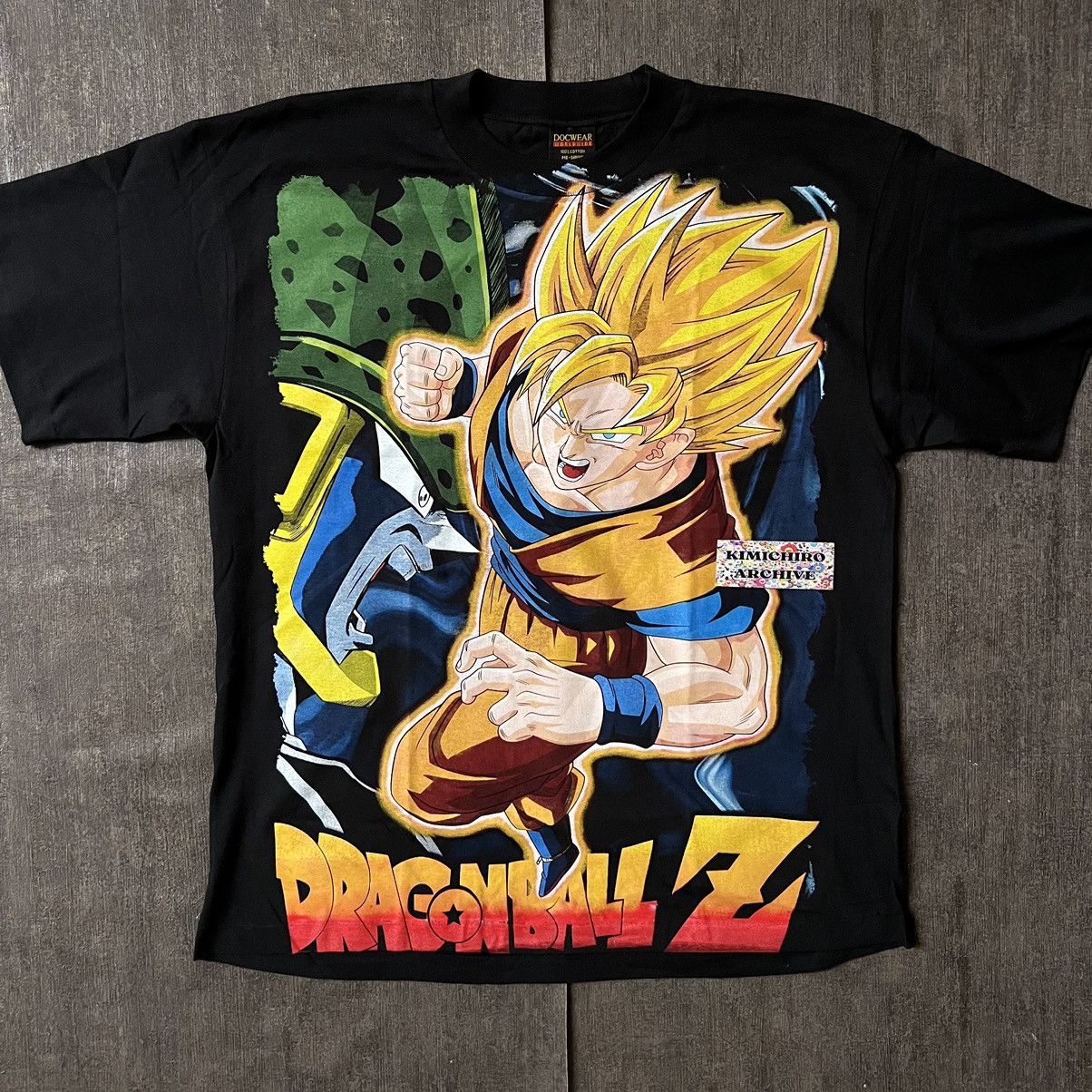 Image of Anima x Tee Shirt Dragon Ball X Son Goku X Cell X Akira Toiyama X Botleggg in Black, Men's (Size XL