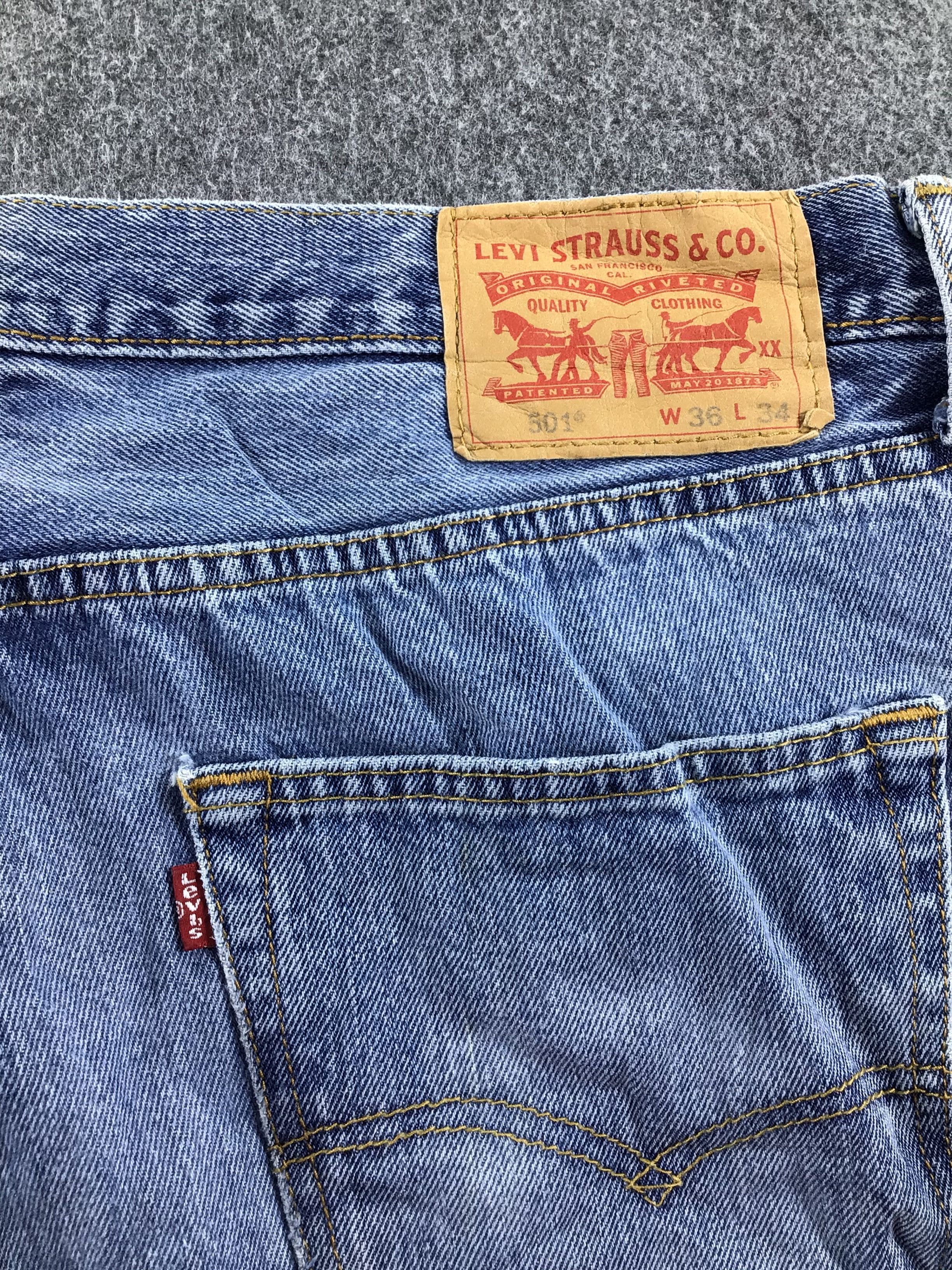 Levi's Blue Wash Levis 501 Jeans-J383 Size US 36 / EU 52 - 5 Thumbnail
