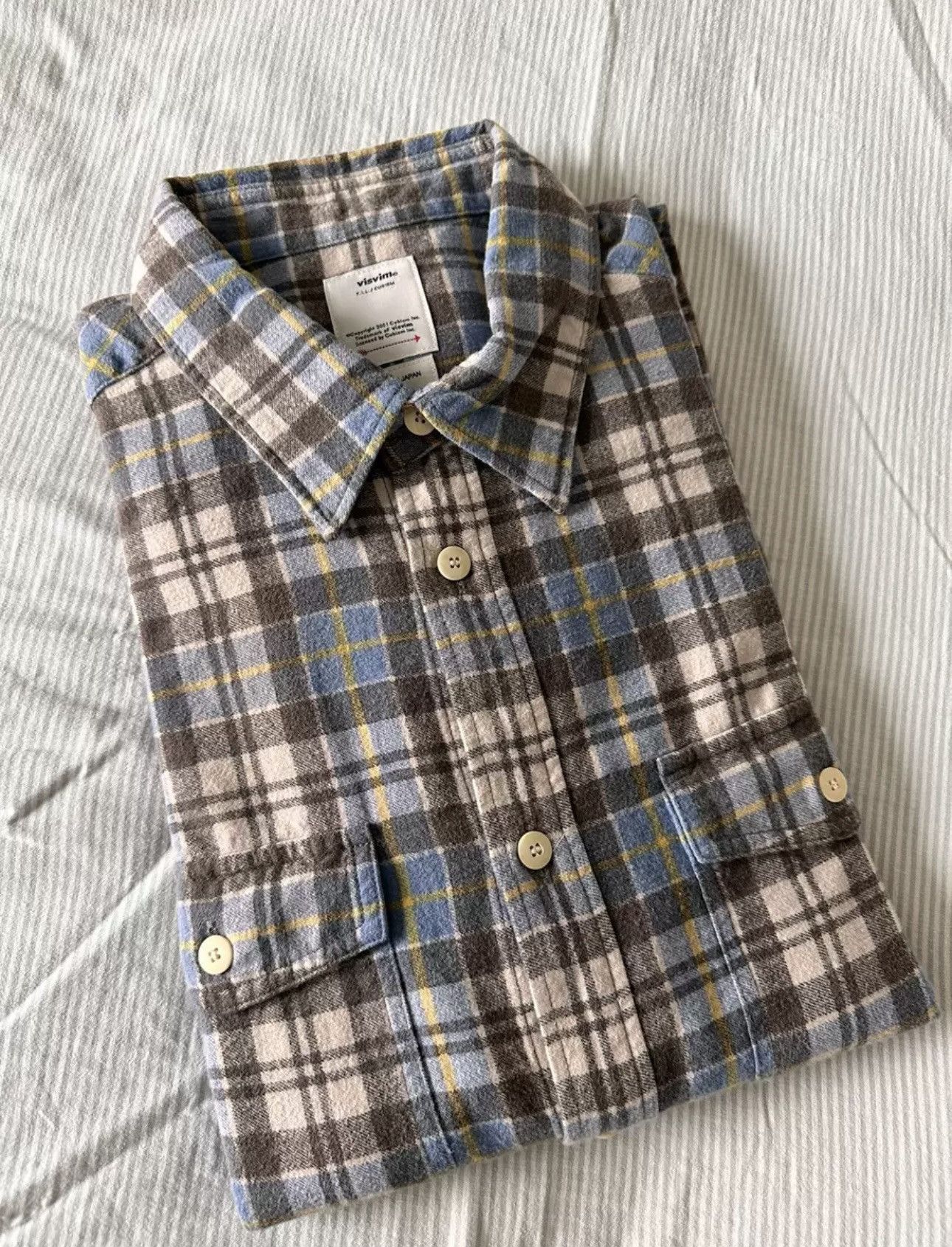 Visvim Visvim 24ss pioneer khadi check l/s Size US M / EU 48-50 / 2 - 8 Thumbnail