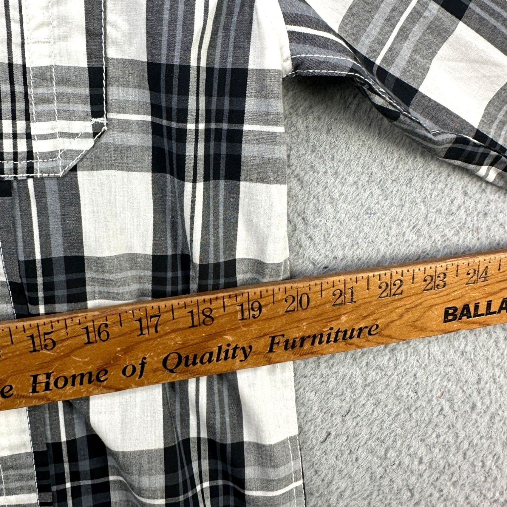 Southpole Southpole Shirt Button Up Mens Medium Black White Plaid Flap Pocket Casual NEW Size US M / EU 48-50 / 2 - 6 Thumbnail