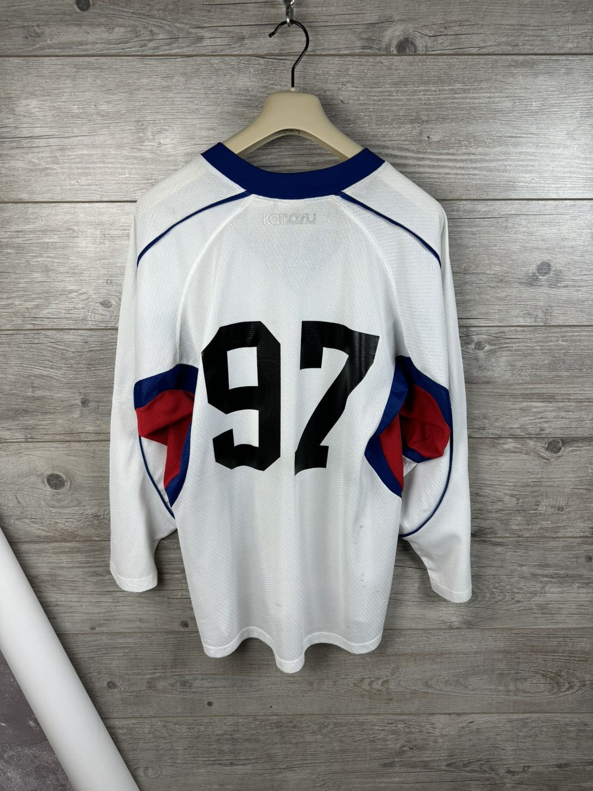 Vintage KAMAZU HOCKEY JERSEY LES BRAGONS #97 RARE VINTAGE Size US L / EU 52-54 / 3 - 2 Thumbnail