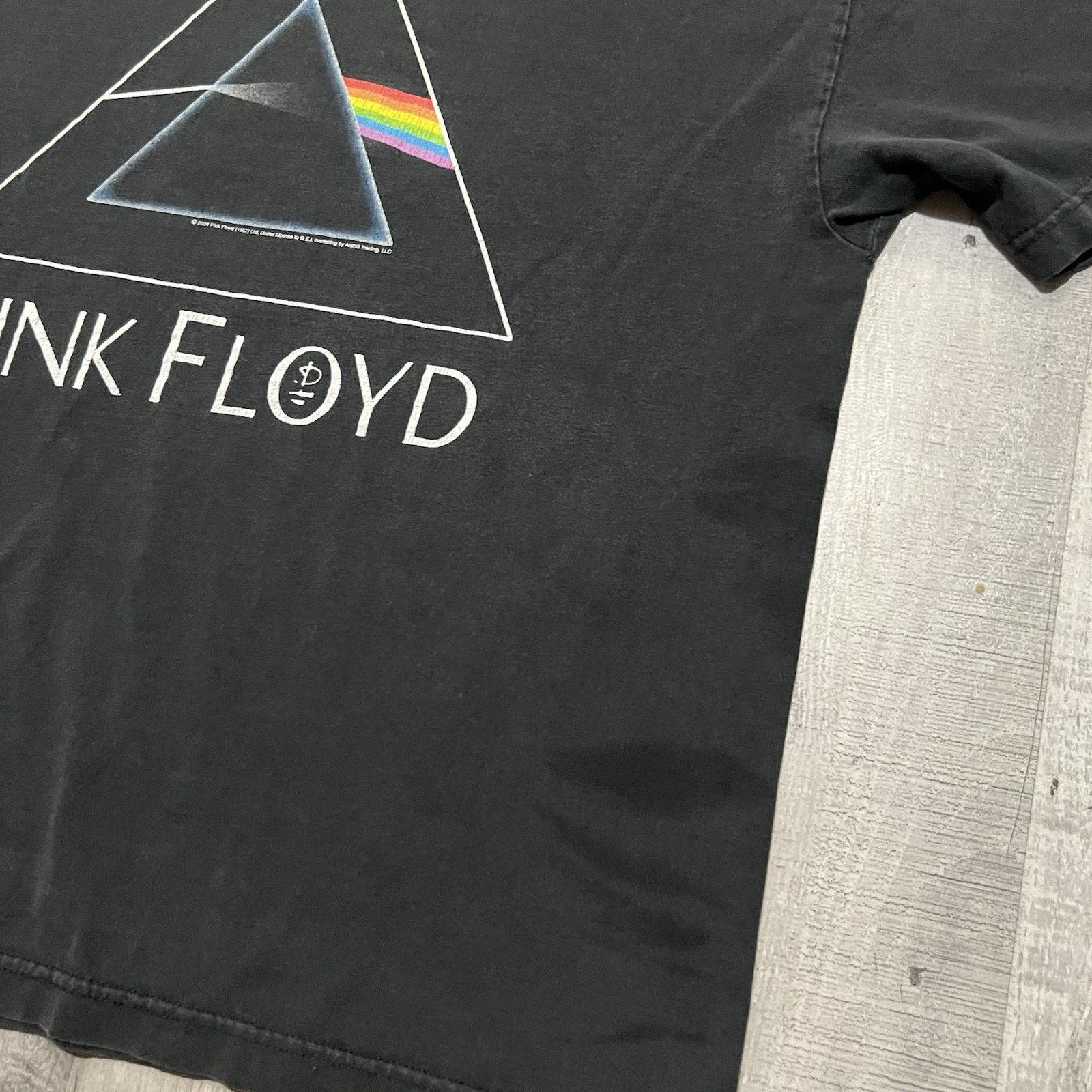 Alstyle VTG Pink Floyd Big Logo Dark Side Of The Moon Y2K Band Tee Size US XL / EU 56 / 4 - 4 Thumbnail