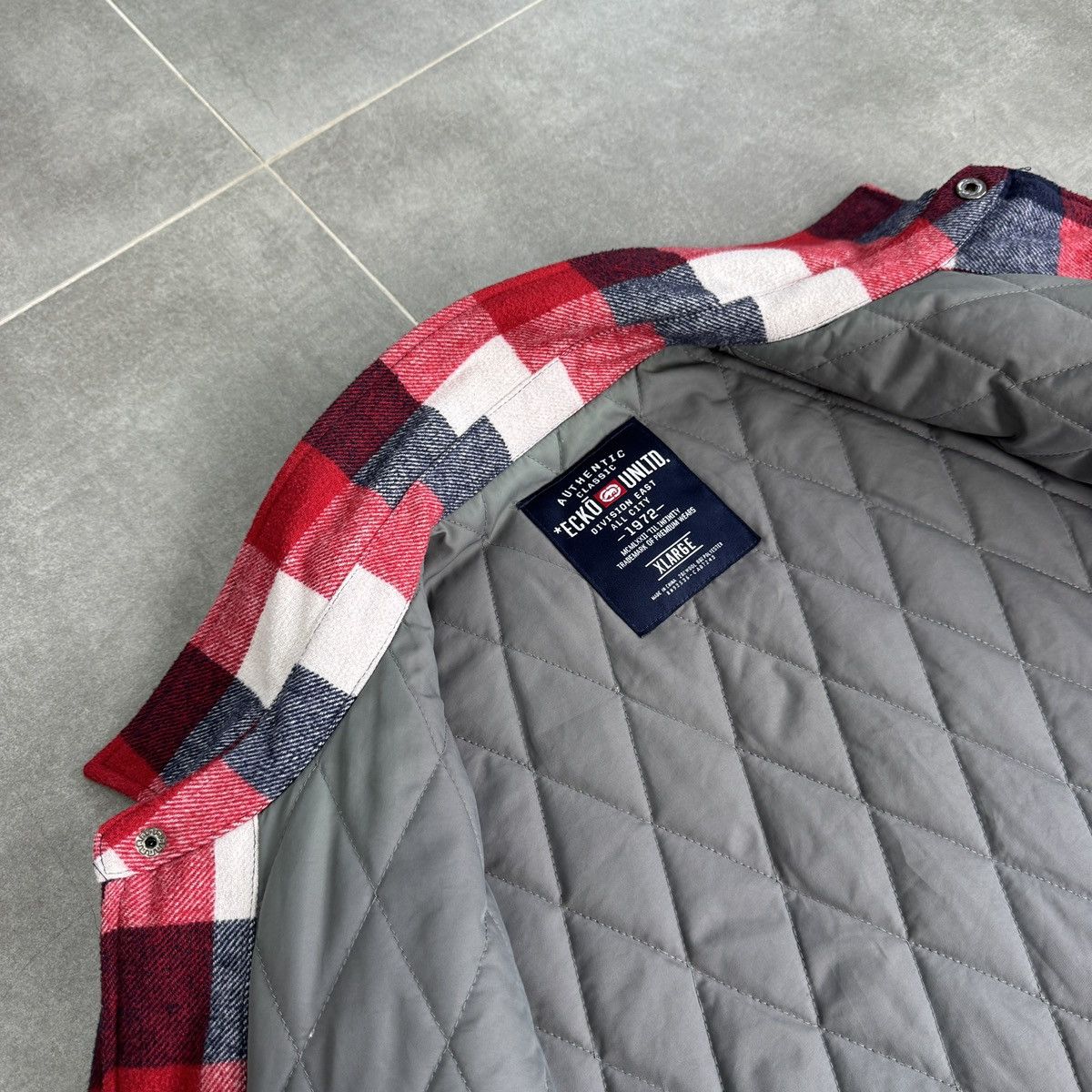 Ecko Unltd. Ecko Unltd. Premium Varsity Jacket Wool Checked Men Size XL Size US XL / EU 56 / 4 - 11 Thumbnail