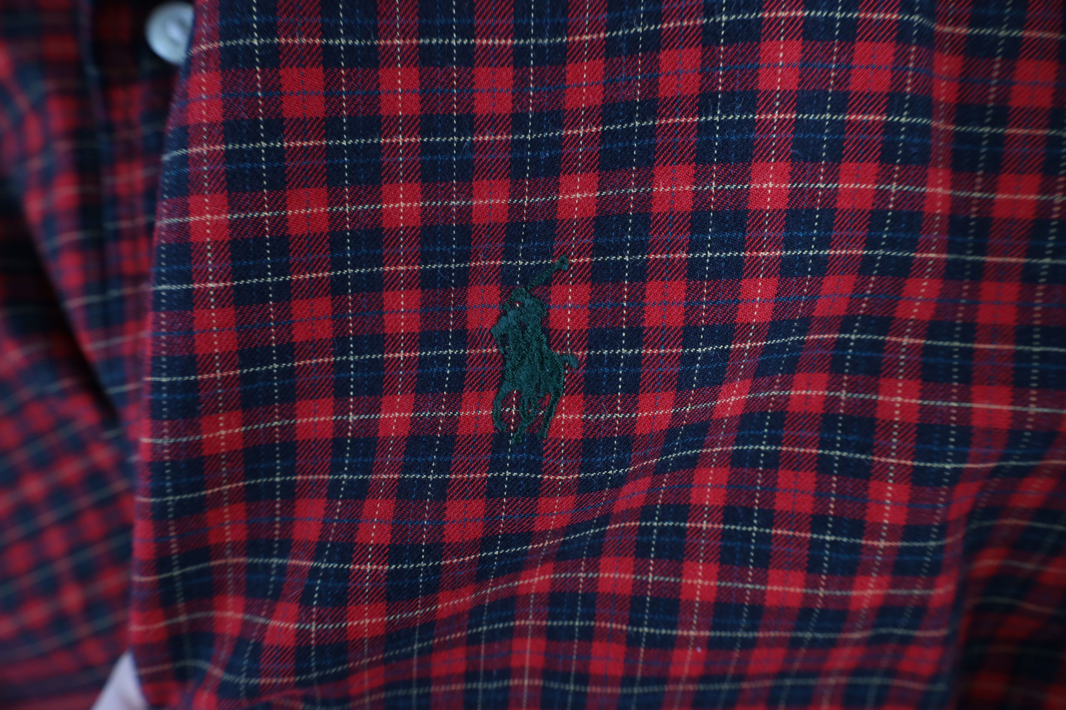 Ralph Lauren × Vintage Vintage 90s Ralph Lauren Fit Collared Button Down Shirt Size US XL / EU 56 / 4 - 4 Thumbnail