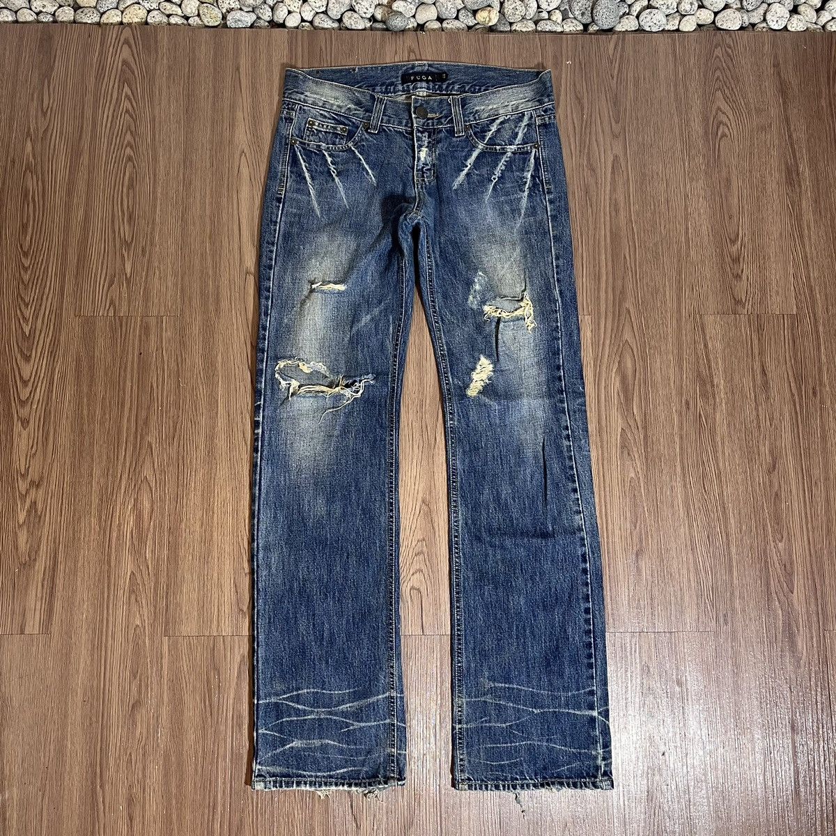 GOSTAR DE FUGA FUGA japan distressed clawmark lightning wash denim Size US 33 - 1 Thumbnail