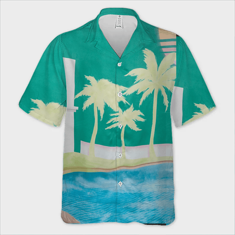 Designer × Vintage Graphic-Print Satin Shirt | Luxe Texture Meets Bold Visuals Size S / US 4 / IT 40 - 2 Thumbnail