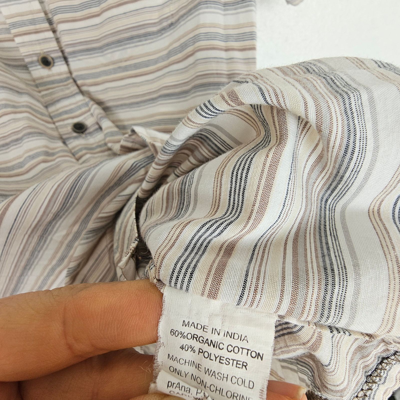 Prana Prana Mens Striped Shirt Size S Casual Gorpcore Outdoor Size US S / EU 44-46 / 1 - 7 Thumbnail