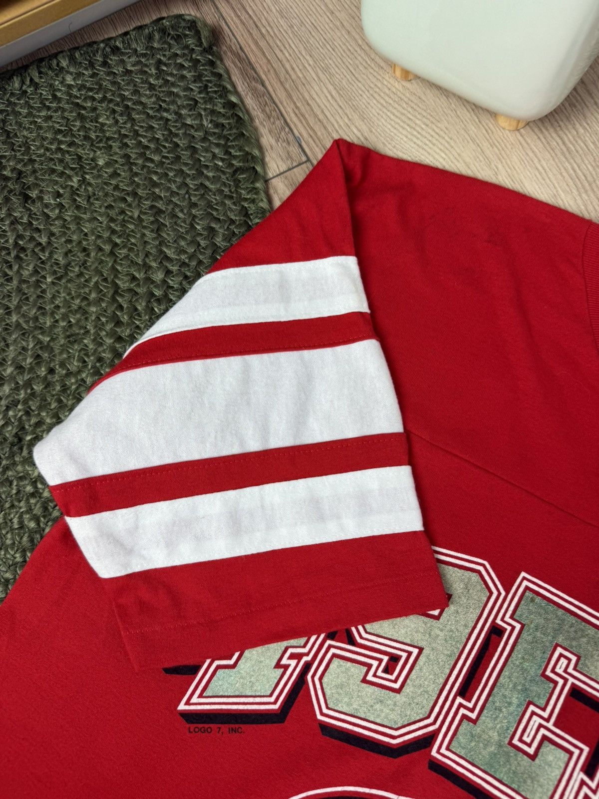 NFL Vintage NFL Logo 7 80s San Francisco 49ers Jersey Made USA Size US L / EU 52-54 / 3 - 14 Thumbnail