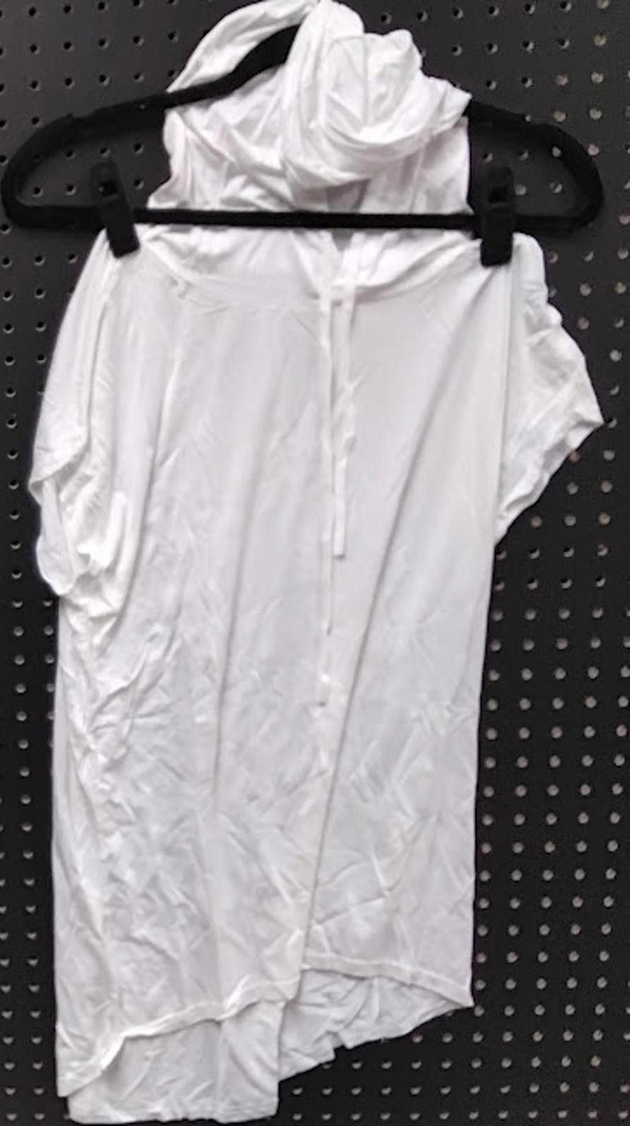 Genetic Manipulation Shinichiro Kuriya XL - Chic White Sleeveless Hooded Tunic Size ONE SIZE - 1 Thumbnail