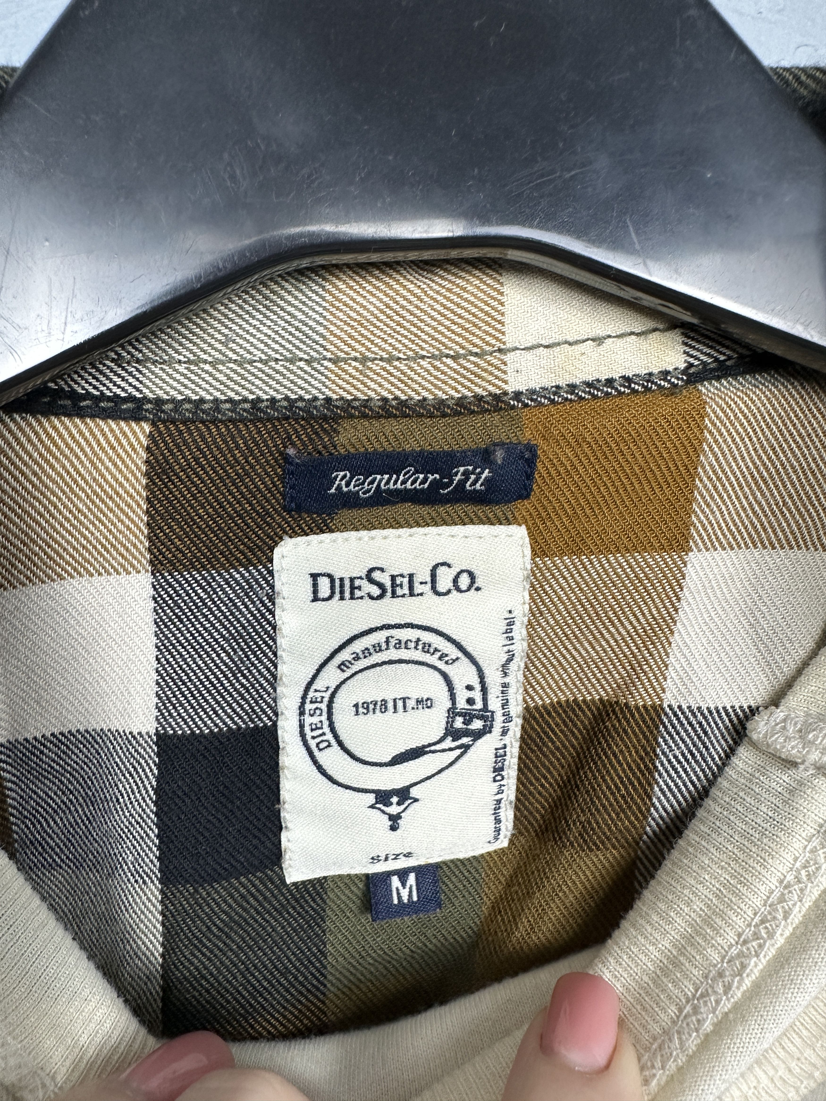 Diesel Diesel Mens Flannel Plaid Shirt Size US M / EU 48-50 / 2 - 4 Thumbnail