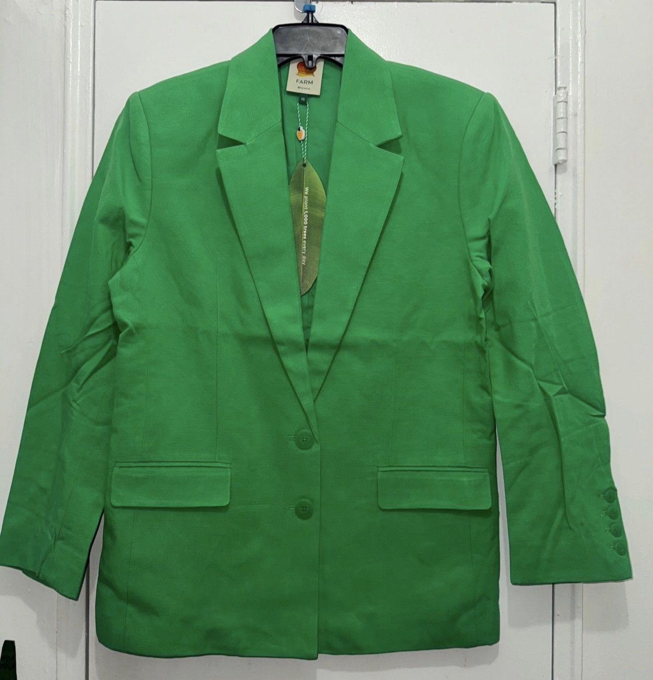 Farm Rio Farm Rio Bright Green Blazer size XS Size XS / US 0-2 / IT 36-38 - 4 Thumbnail