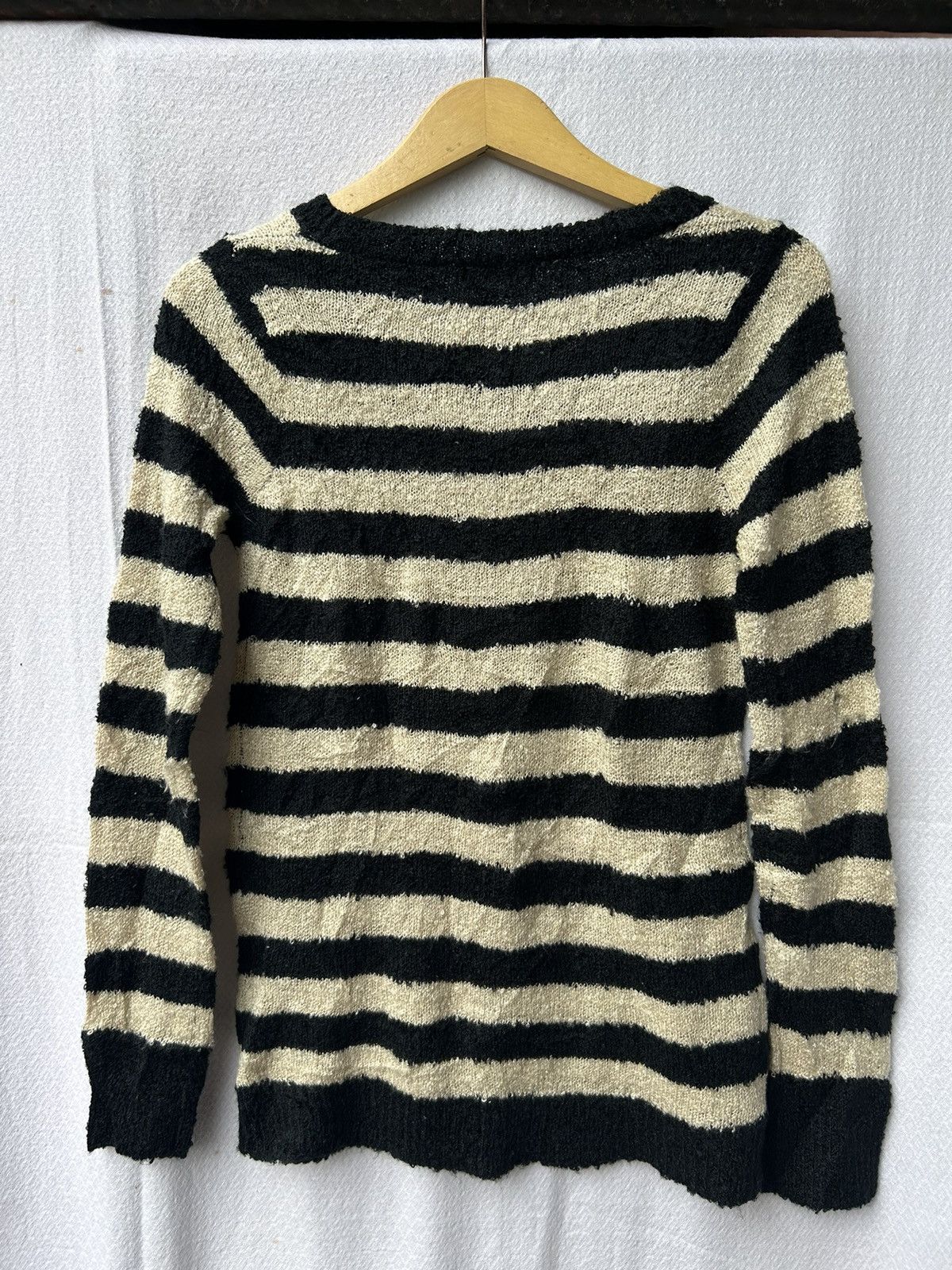 Japanese Brand Japanese Romeo knit fuzzy mohair striped Isseymiyake styled Size US M / EU 48-50 / 2 - 2 Thumbnail