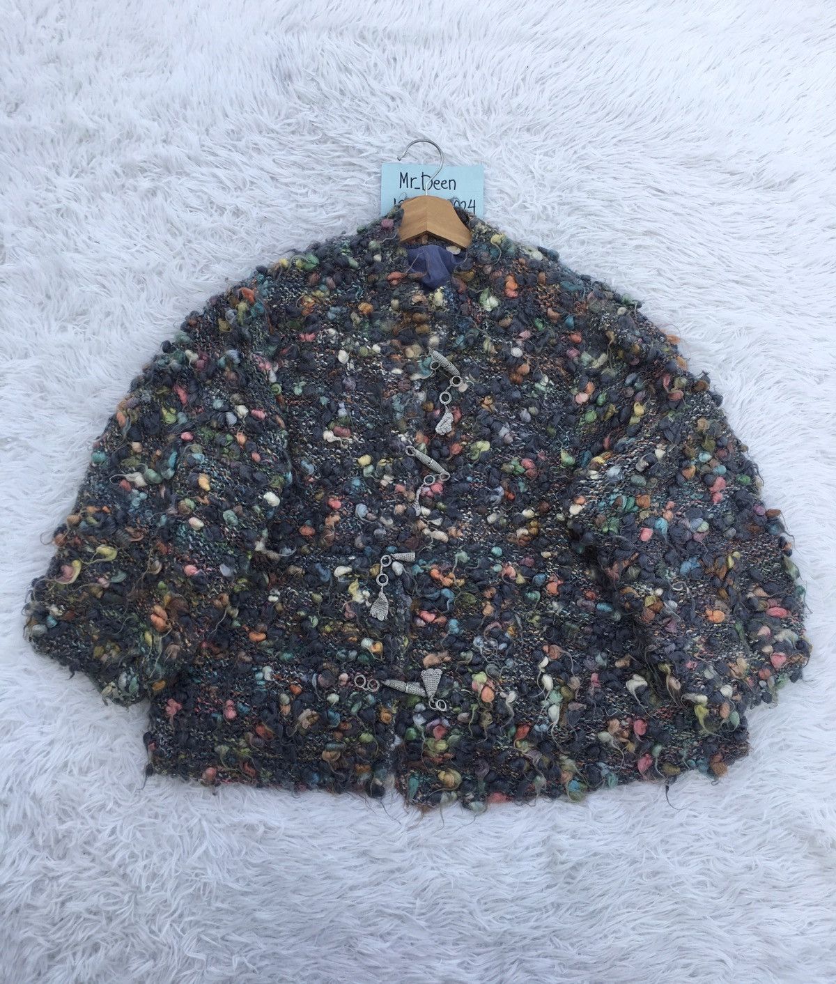 Japanese Brand Rare Vintage Japanese Brand Knitted Wool Jacket Size L / US 10 / IT 46 - 2 Thumbnail