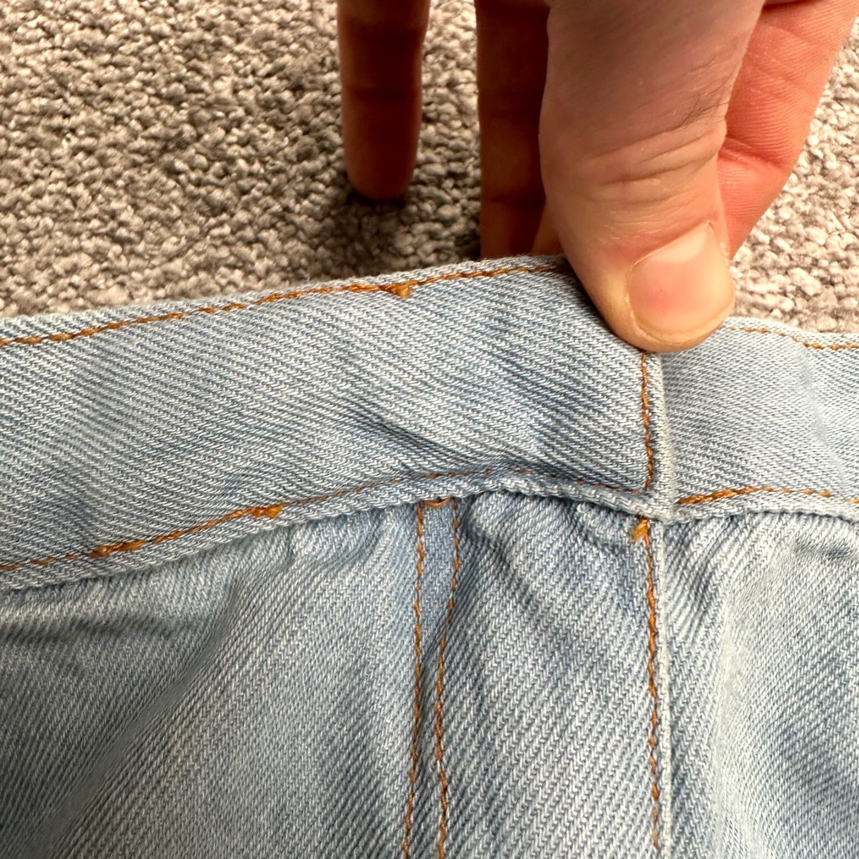 Vintage Woman Within Jeans Womens 16WP Blue Elastic Waist Casual 32x27 Size 40" / US 18 - 6 Thumbnail