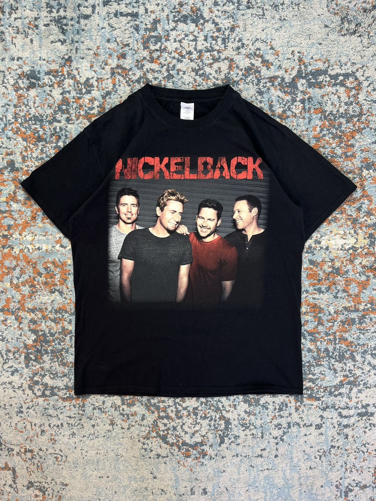 Band Tees × Vintage Vintage y2k Nickelback members tour graphic band tee Size US L / EU 52-54 / 3 - 1 Thumbnail
