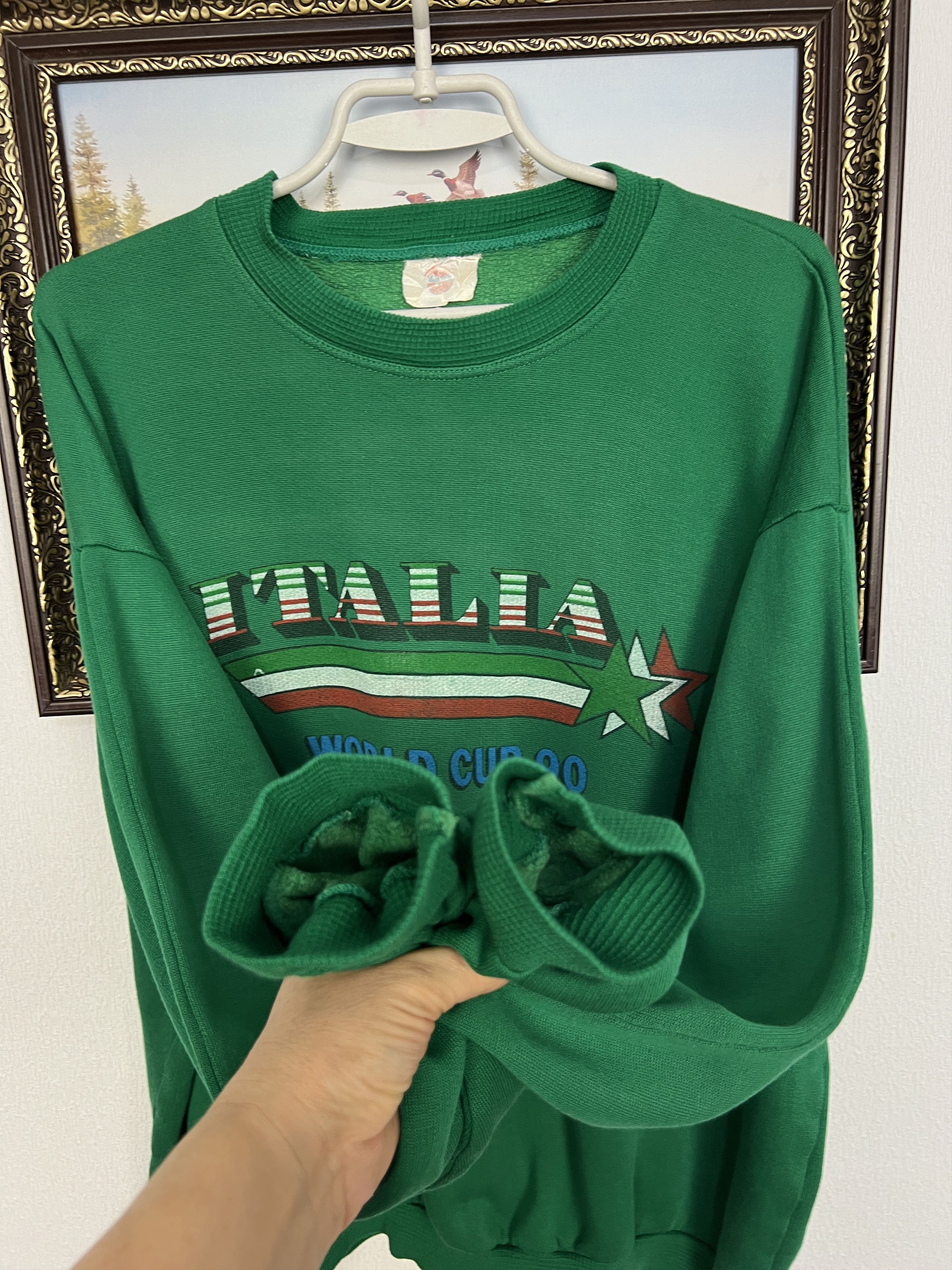 Vintage Italia Italy Football Sweatshirt Wold Cup Crewneck Track Top Size US XL / EU 56 / 4 - 5 Thumbnail