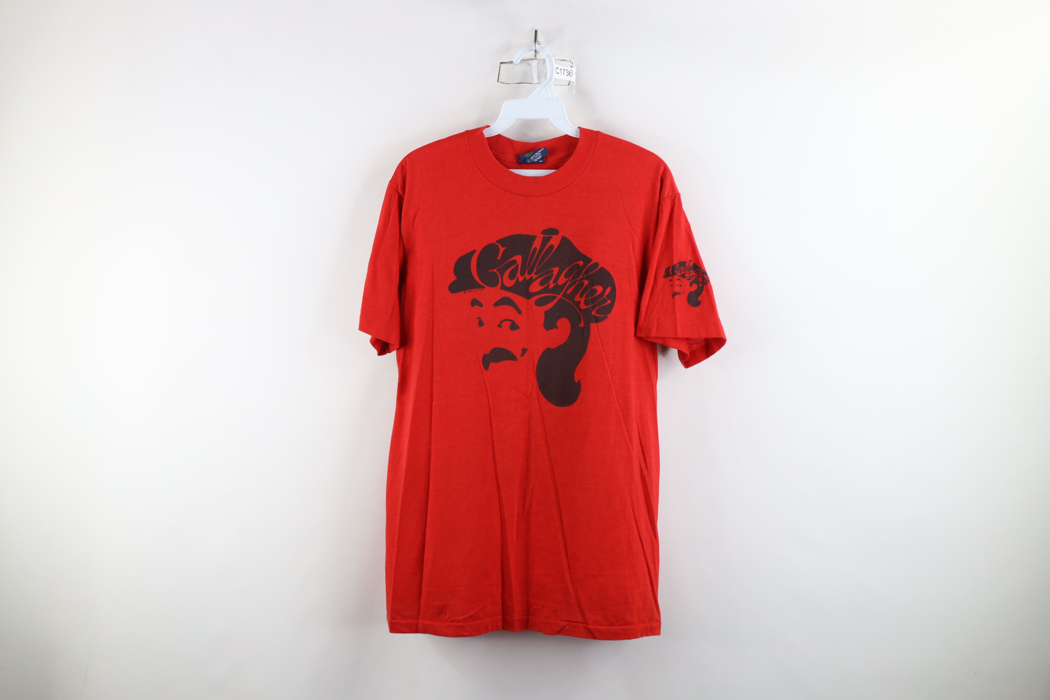 Vintage Vintage 80s Gallagher Comedian Short Sleeve T-Shirt USA Size US L / EU 52-54 / 3 - 1 Thumbnail