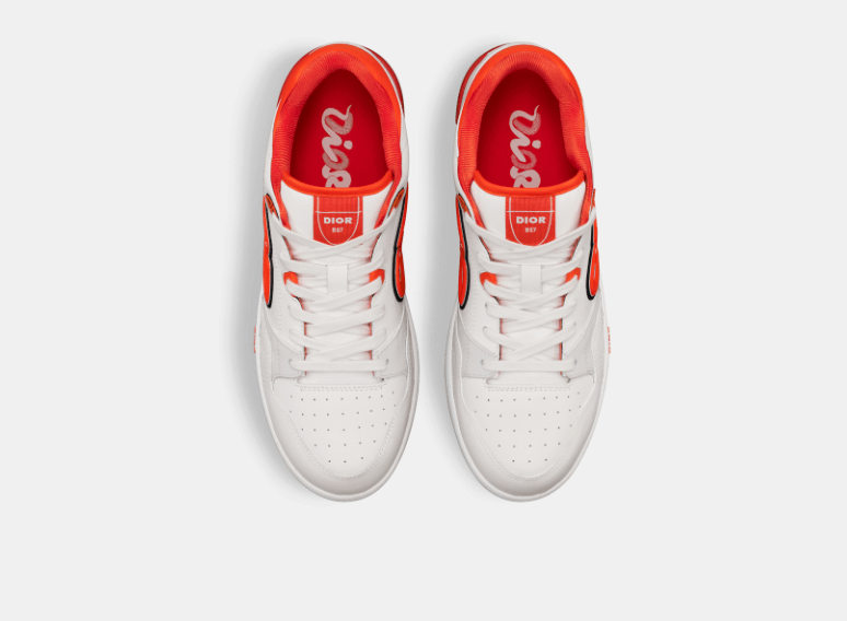 Dior × Kaws o1w1db10426 3SN318 Low-Top Sneakers in White/Red Size US 9 / EU 42 - 3 Thumbnail
