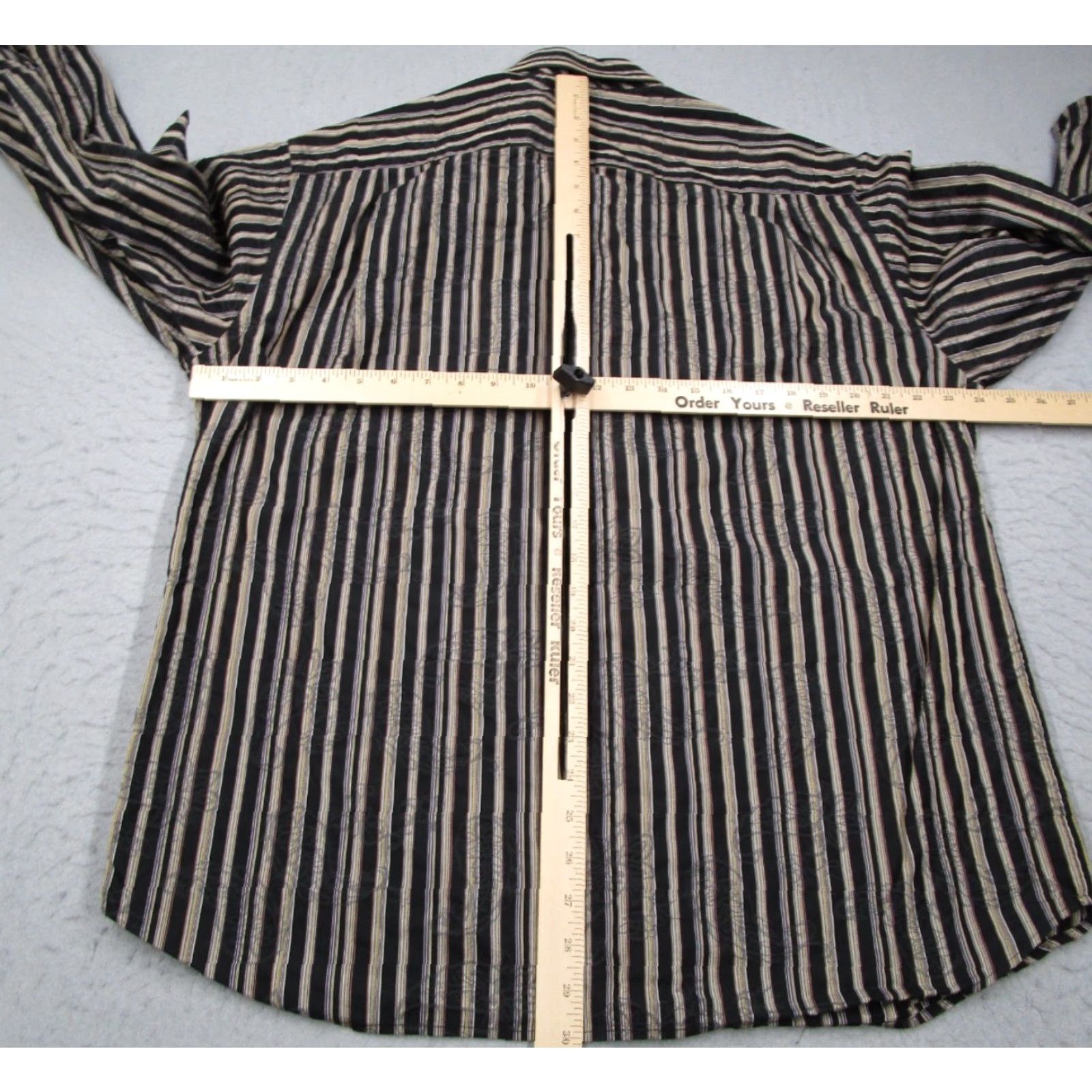 Tommy Bahama VINTAGE Tommy Bahama Shirt Men XL Black Silk Blend Button Up Long Sleeve Tiki Size US XL / EU 56 / 4 - 4 Thumbnail
