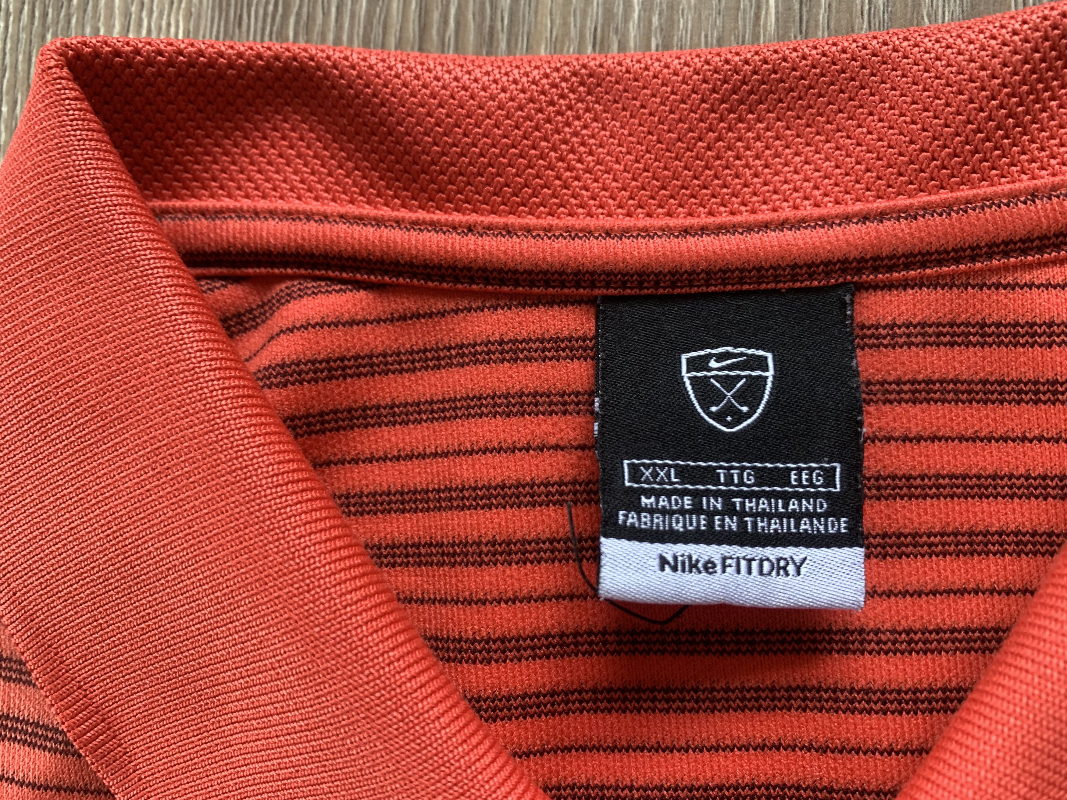 Nike Nike Dri-FIT Striped Red Polo Shirt Size US XXL / EU 58 / 5 - 5 Thumbnail