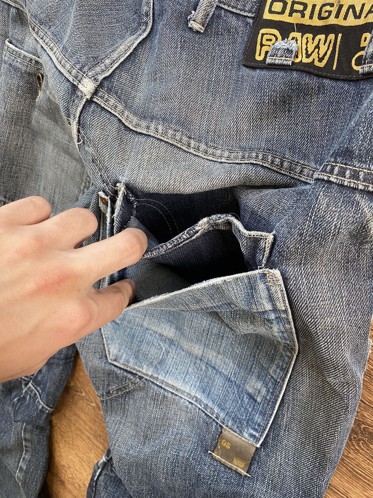 14th Addiction Vintage Y2K G Star archive Denim Cargo Baggy pants Jeans Size US 33 - 20 Thumbnail