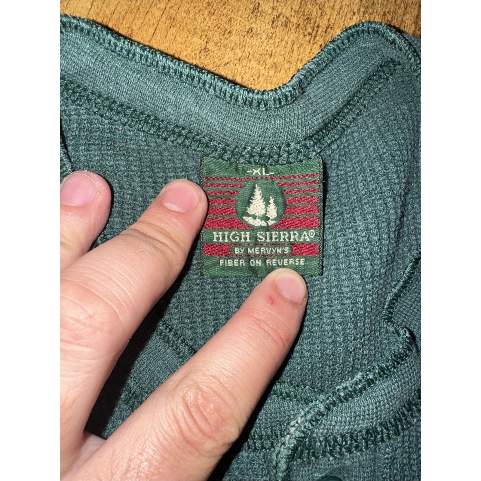 High Sierra × Vintage High Sierra By Mervin’s Thermal Henley Shirt Green XL 17x27 Size US XL / EU 56 / 4 - 2 Thumbnail