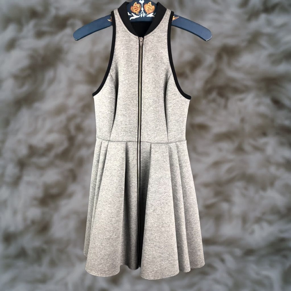 Alexander Wang Alexander Wang Full Zip Sleeveless Dress Cotton Gray Women S Size S / US 4 / IT 40 - 1 Thumbnail