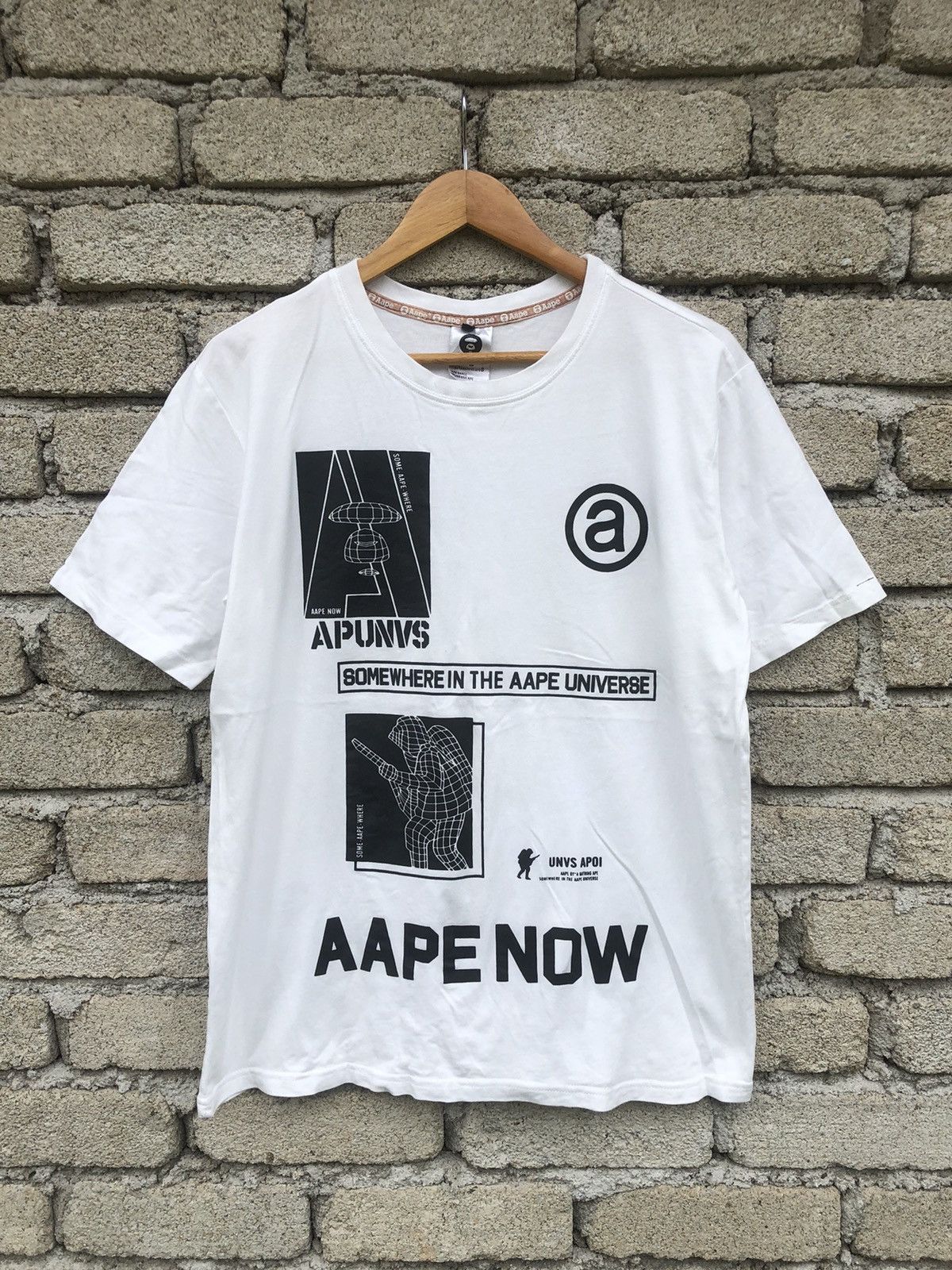 Japanese Brand Vintage Y2K Aape By Bathing Ape Tee Size US M / EU 48-50 / 2 - 2 Thumbnail