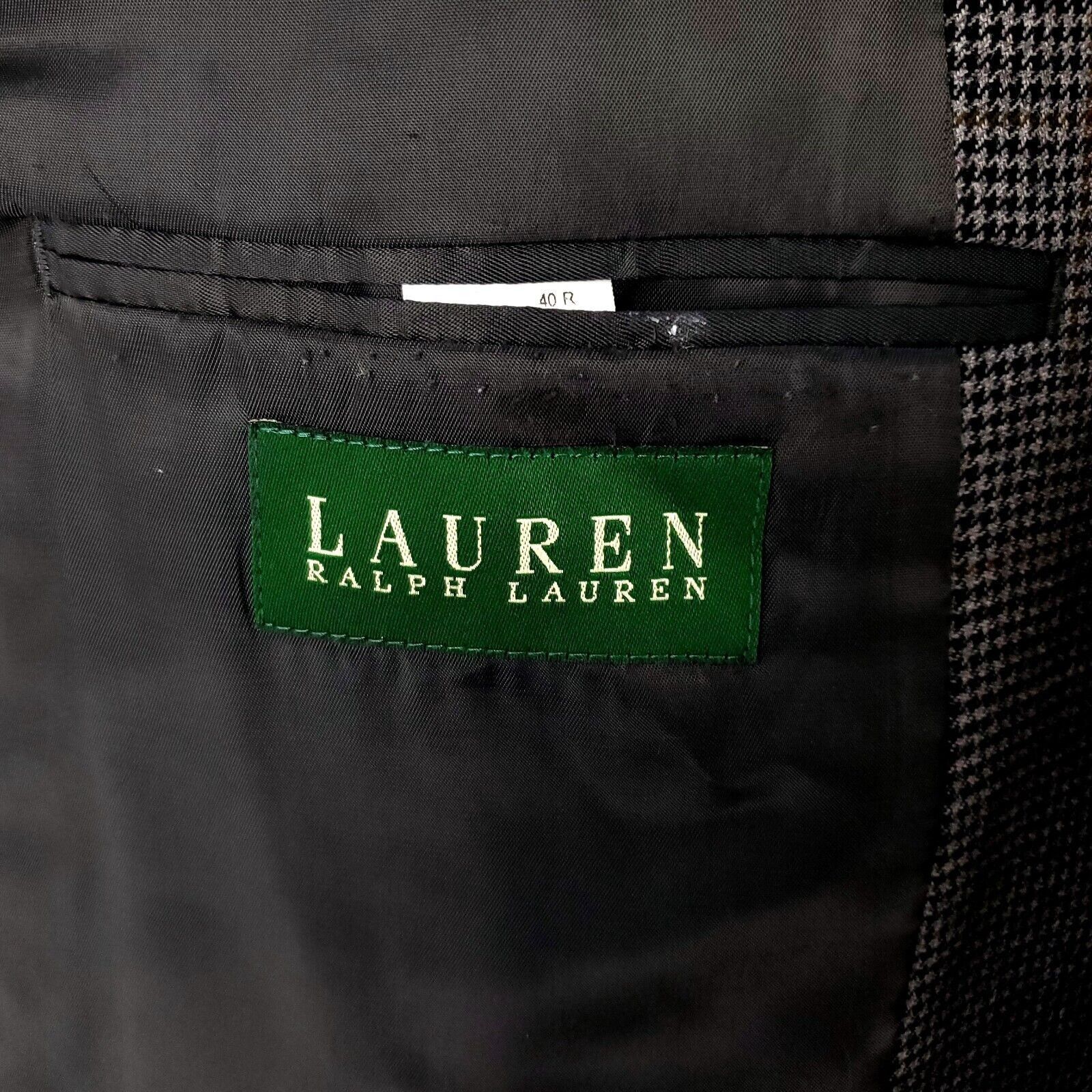 Lauren Ralph Lauren Lauren Ralph Lauren Wool 3 Button Sport Coat 38R Gray Hounds Size 38R - 8 Thumbnail