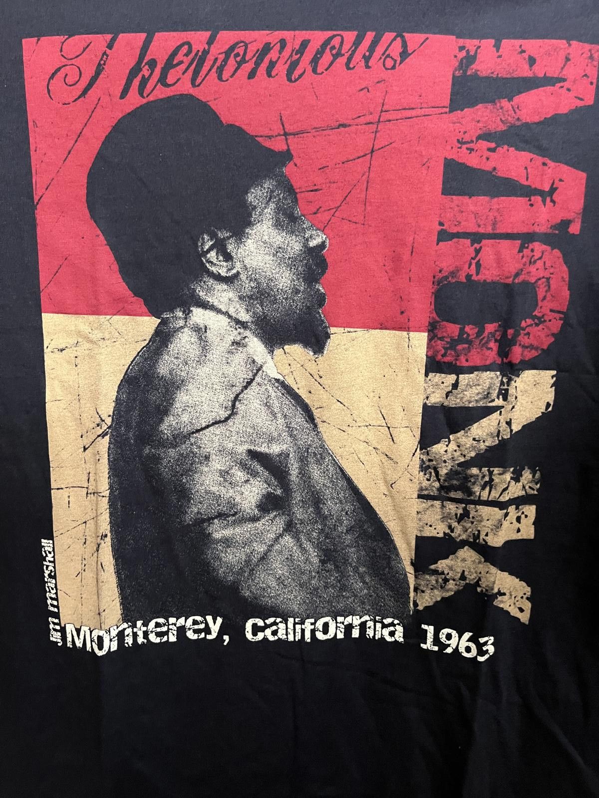 Designer Thelonious Monk T-shirt Monterey California 1963 - Marshall Size US M / EU 48-50 / 2 - 3 Thumbnail