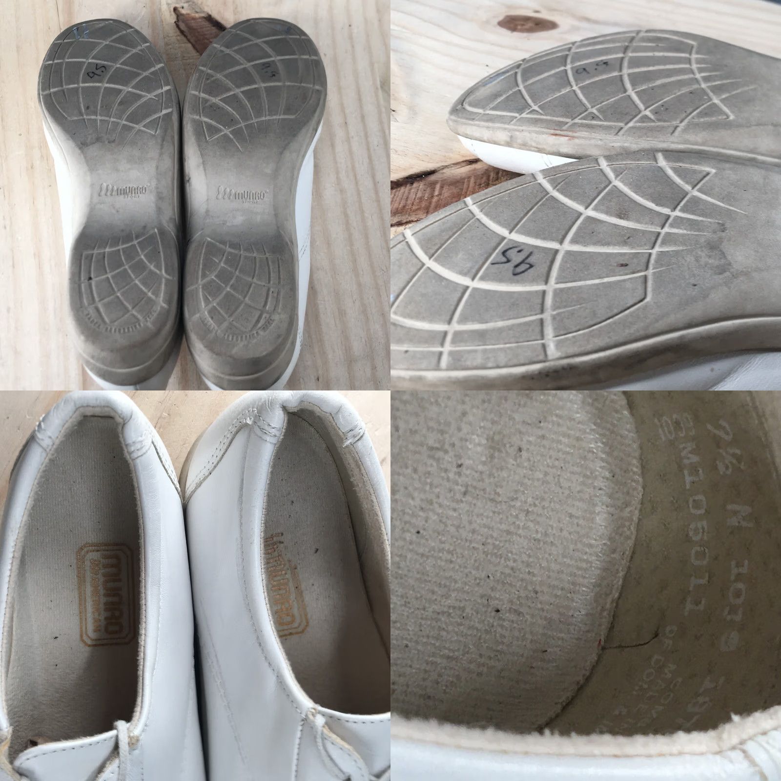 Vintage Munro Shoes Womens Low Top Sneakers Beige Leather Lace Up Casual Comfort N Size M / US 6-8 / IT 42-44 - 9 Thumbnail