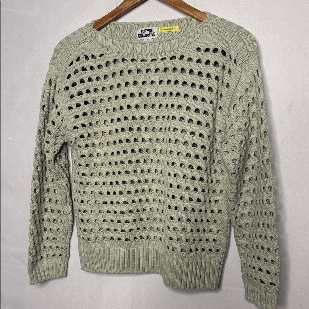 Future Future Collective Jenee Naylor crew neck green hue sweater M Size M / US 6-8 / IT 42-44 - 3 Thumbnail