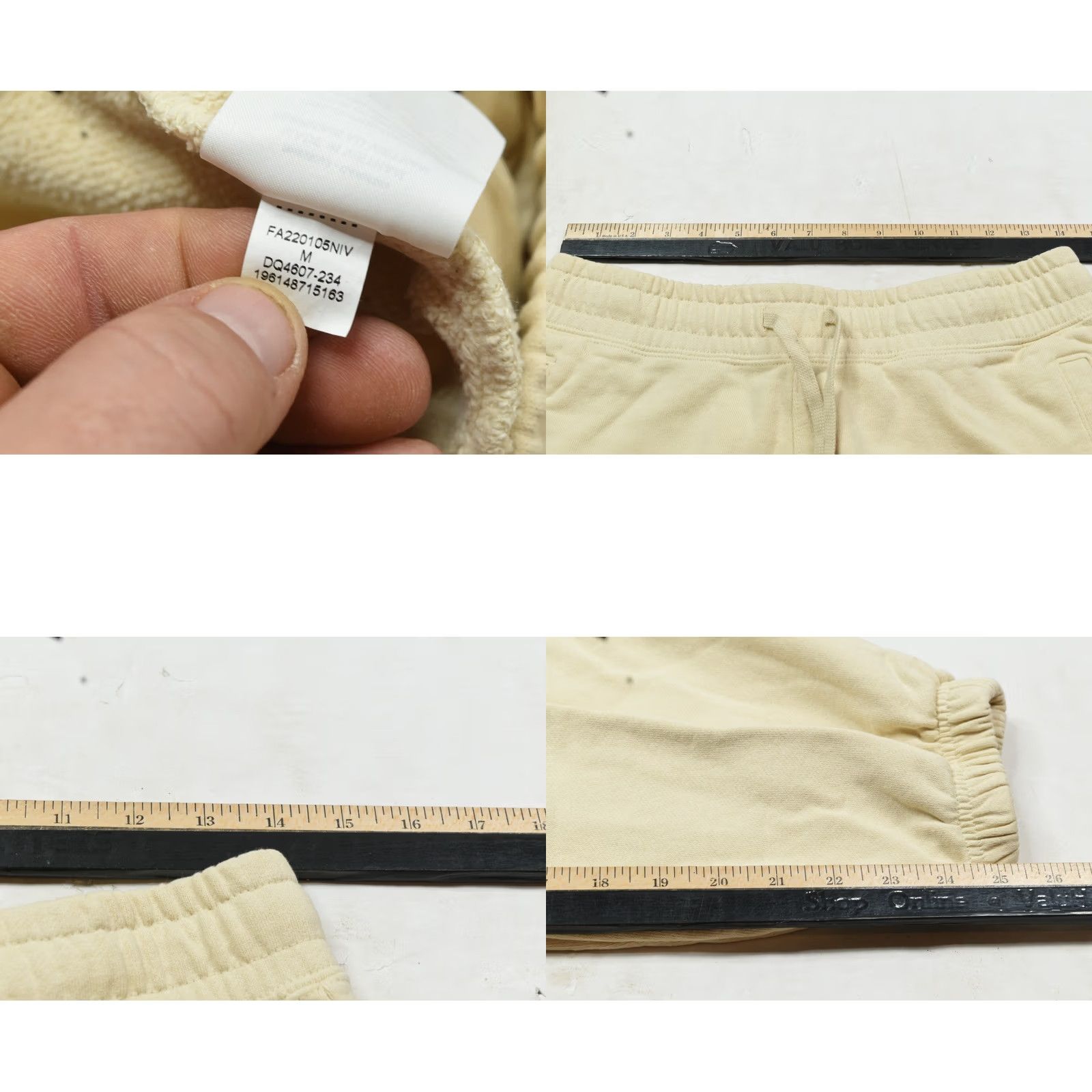 Jordan Brand VINTAGE Jordan Flight Sweatsuit Womens Medium Beach Tan Pullover Relaxed Fit Terry Size M / US 6-8 / IT 42-44 - 11 Thumbnail