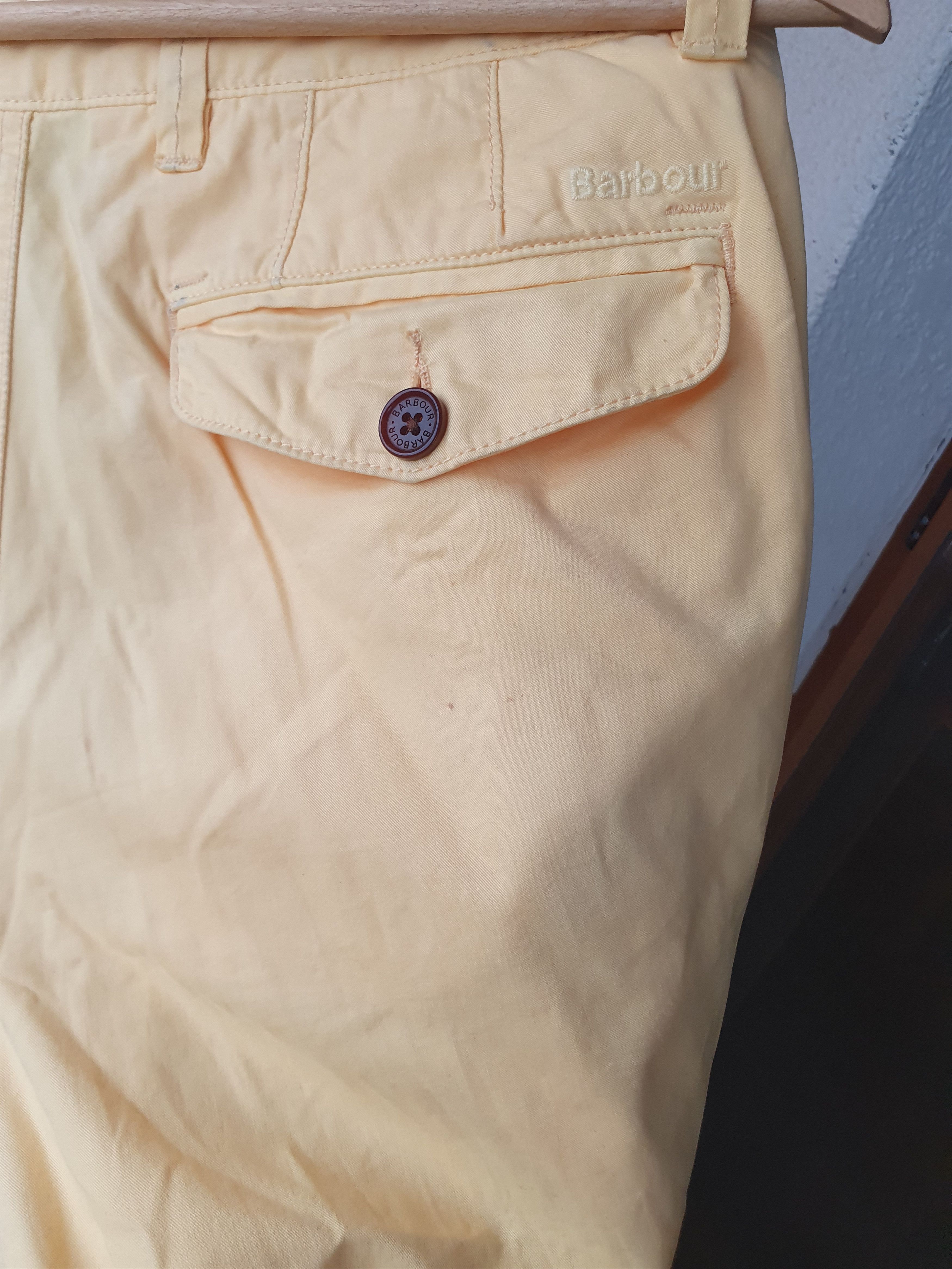 Barbour Barbour Euston Garment Dyed Yellow Pants sz 34/34 Size US 34 / EU 50 - 14 Thumbnail