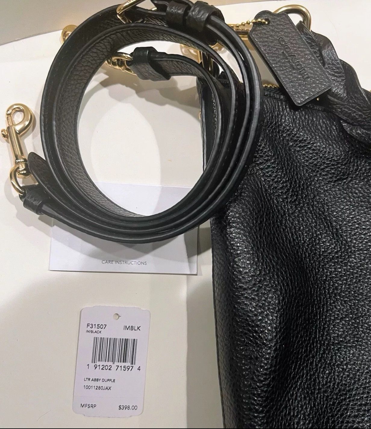 Other New CoachLuxury shoulder bag Crossbody Black Pebbled Leather Size ONE SIZE - 4 Thumbnail