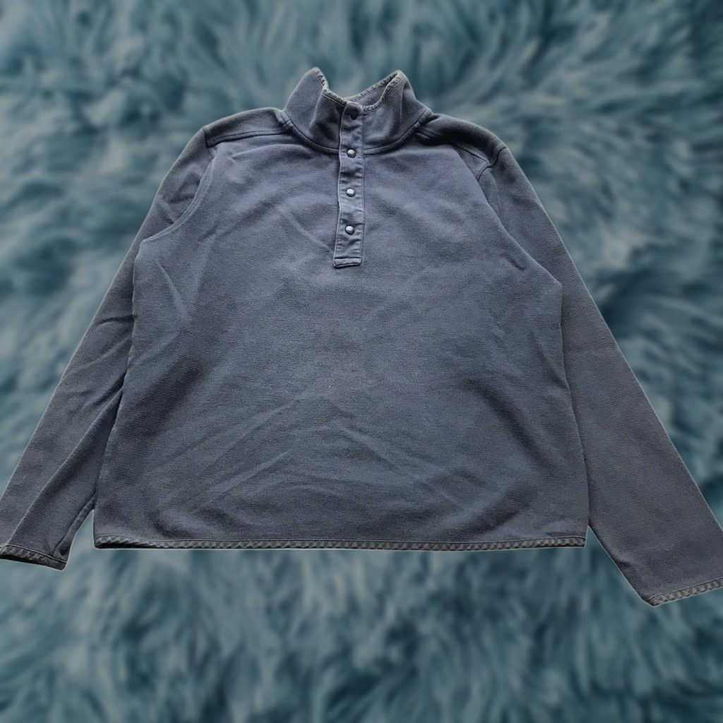 Vintage REI Coop Pullover Sweater Mens L Blue Henley Mock Neck Knit Casual Outdoor Old Navy? Size US L / EU 52-54 / 3 - 1 Thumbnail