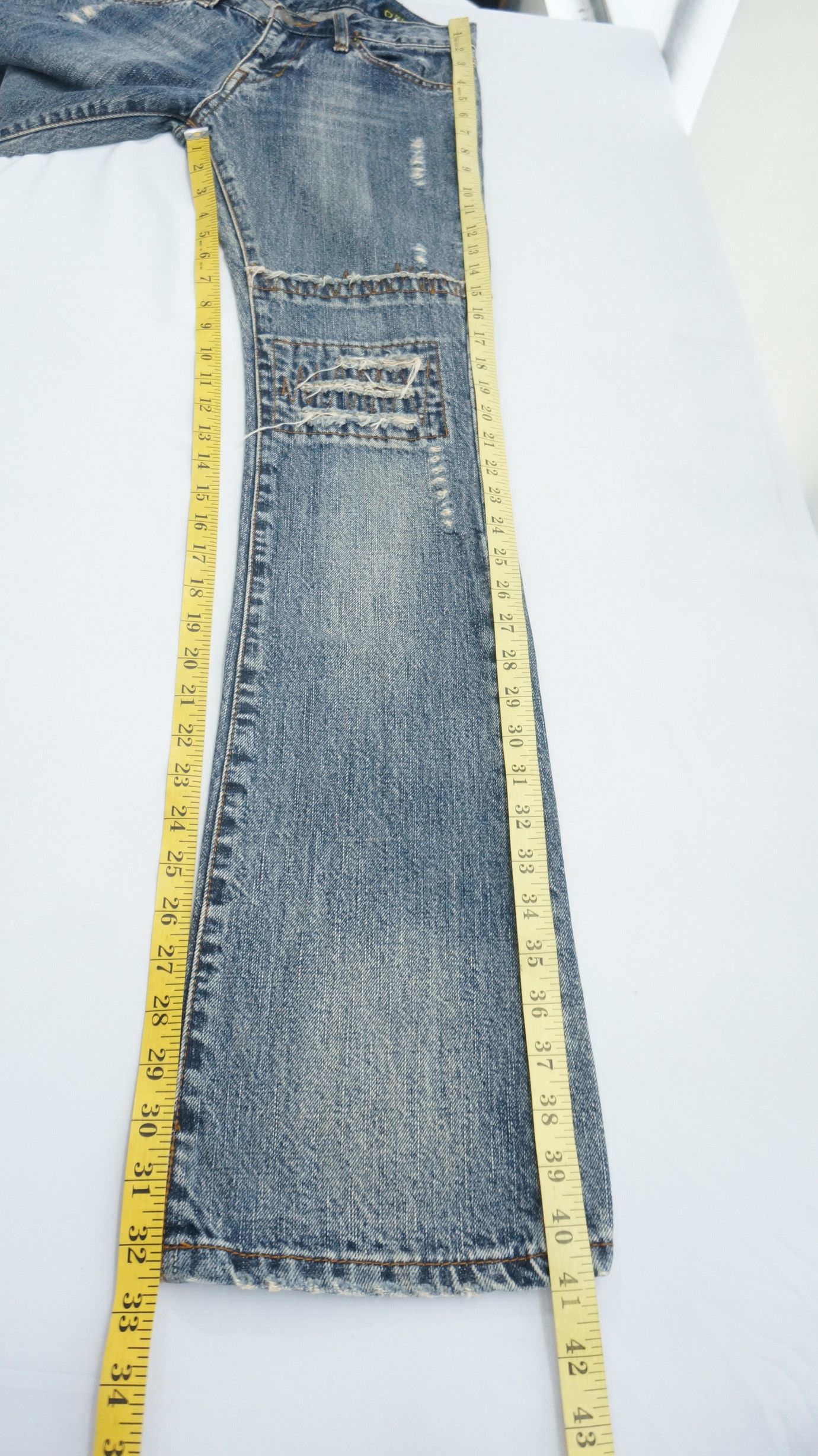 Japanese Brand DEAR HEART Japan Women Vintage Flared Jeans Size 27" / US 4 / IT 40 - 12 Thumbnail